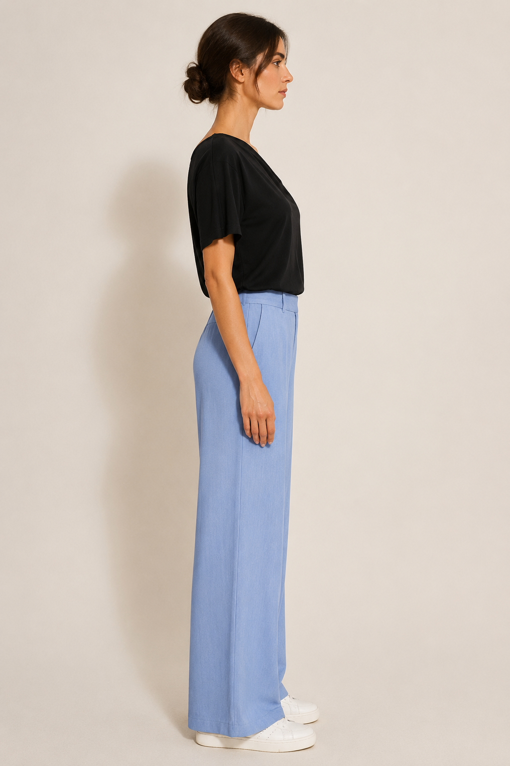 Asymmetrical Off-Shoulder Cotton Top