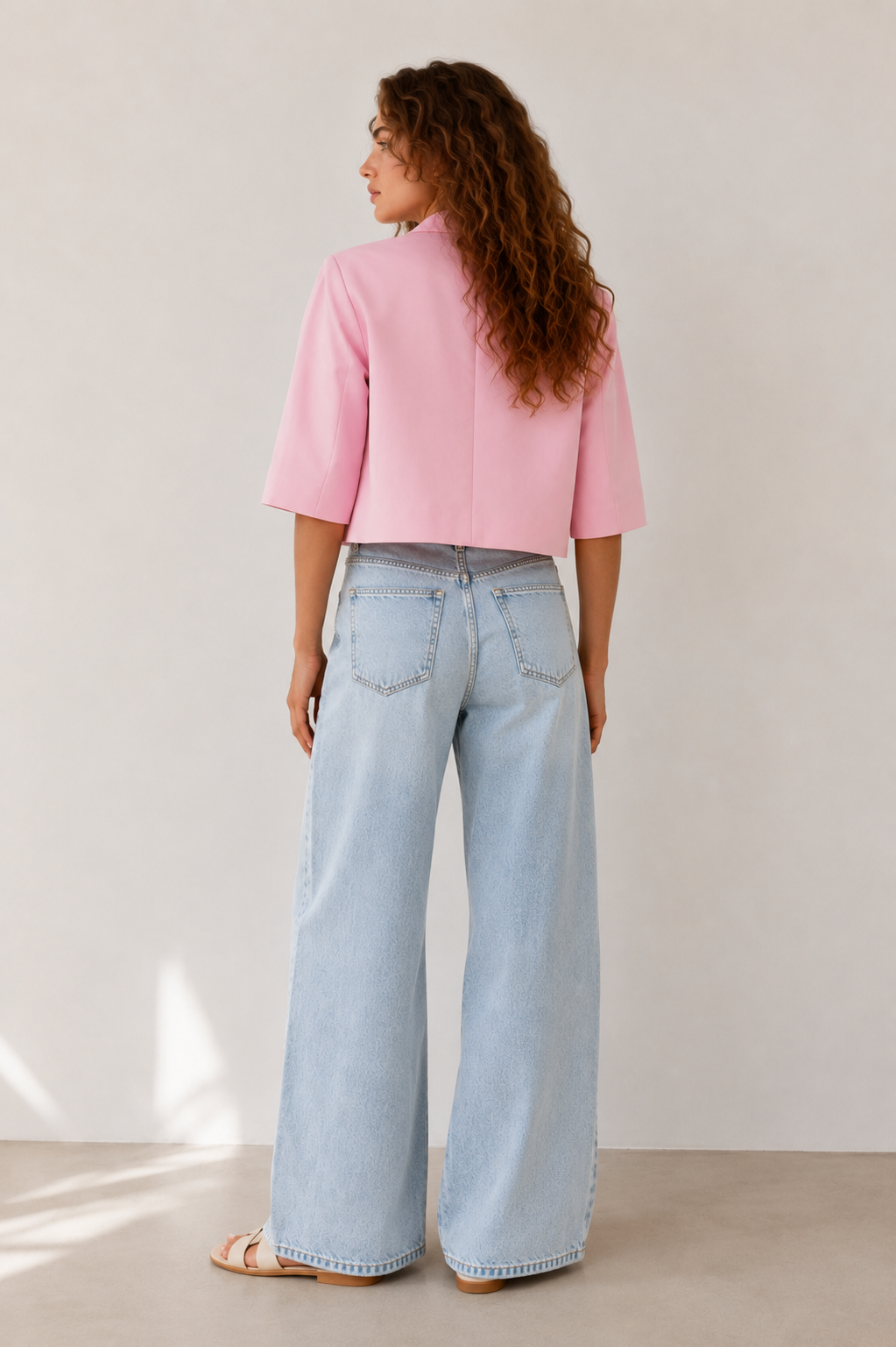 Cropped Double-Breasted Jacket