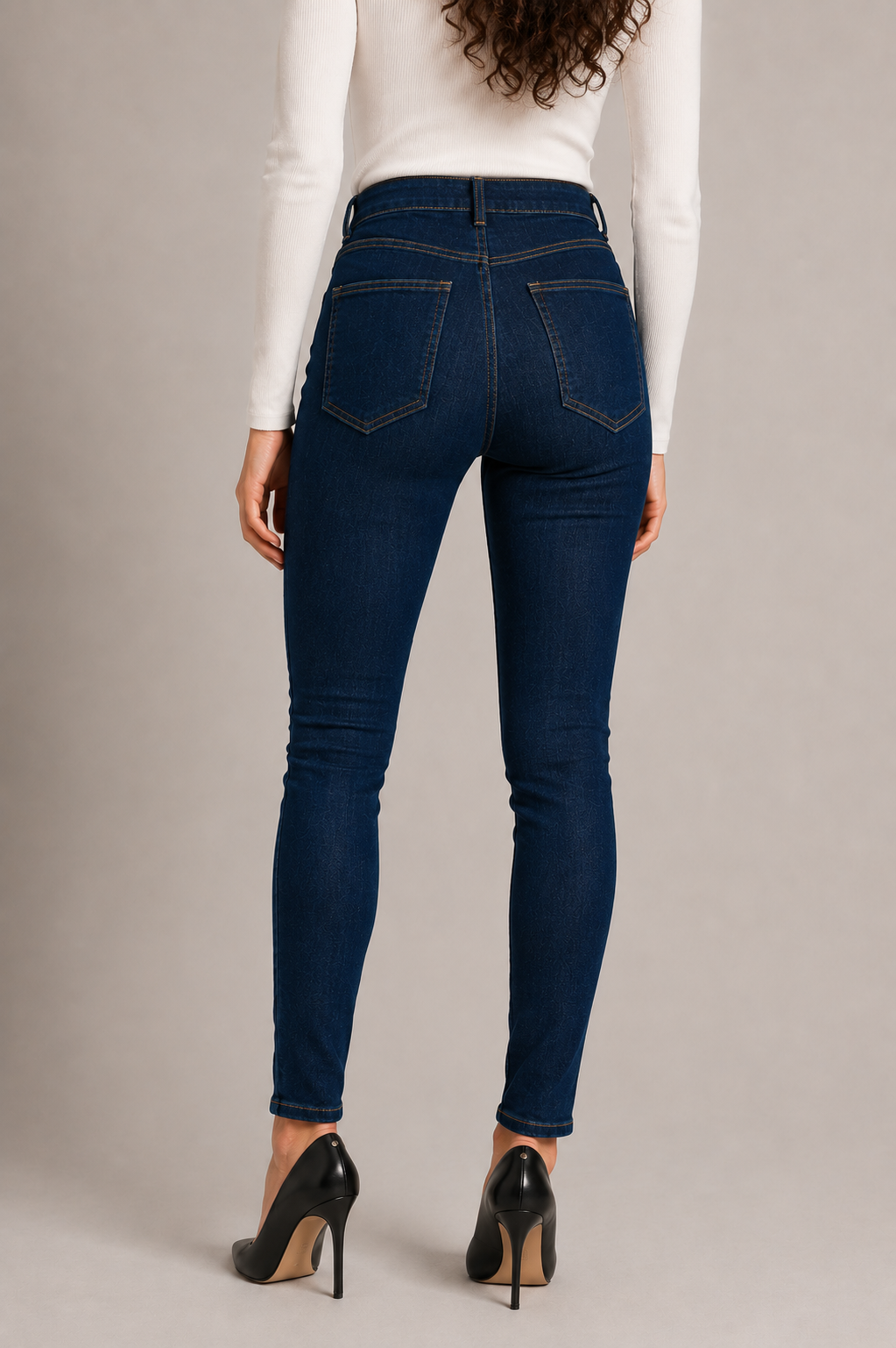 High-Waisted Skinny Jeans