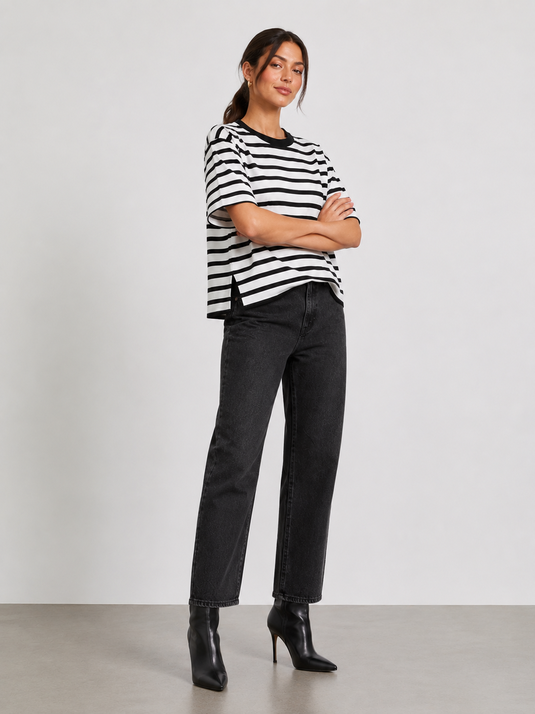 STRIPE BOX TEE
