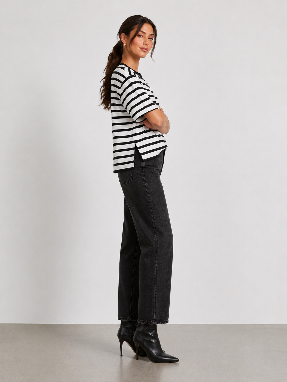 STRIPE BOX TEE
