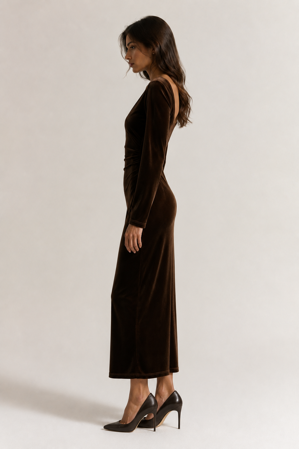 VELVET BODYCON DRESS