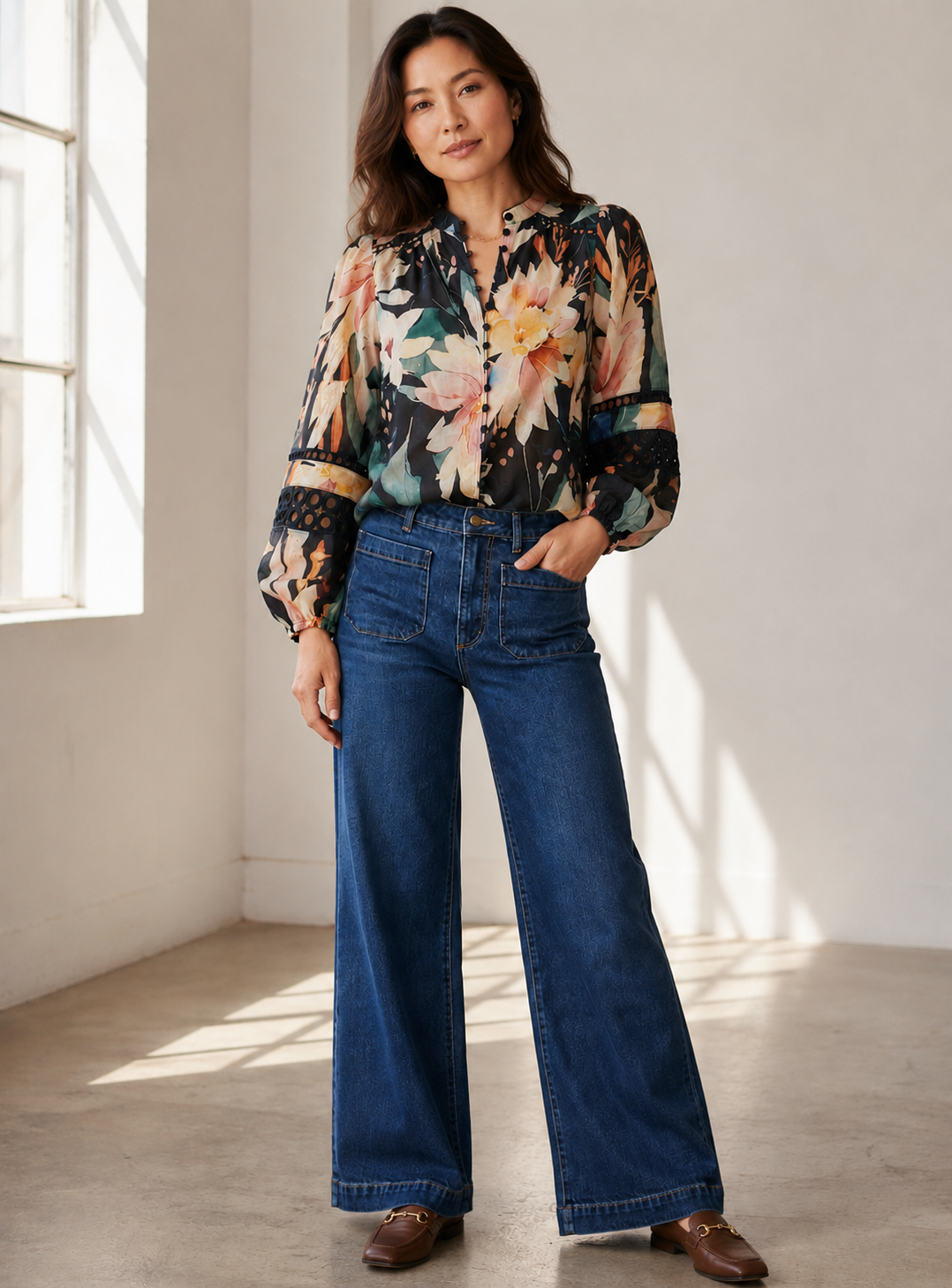 FLORAL BOUQUET BLOUSE