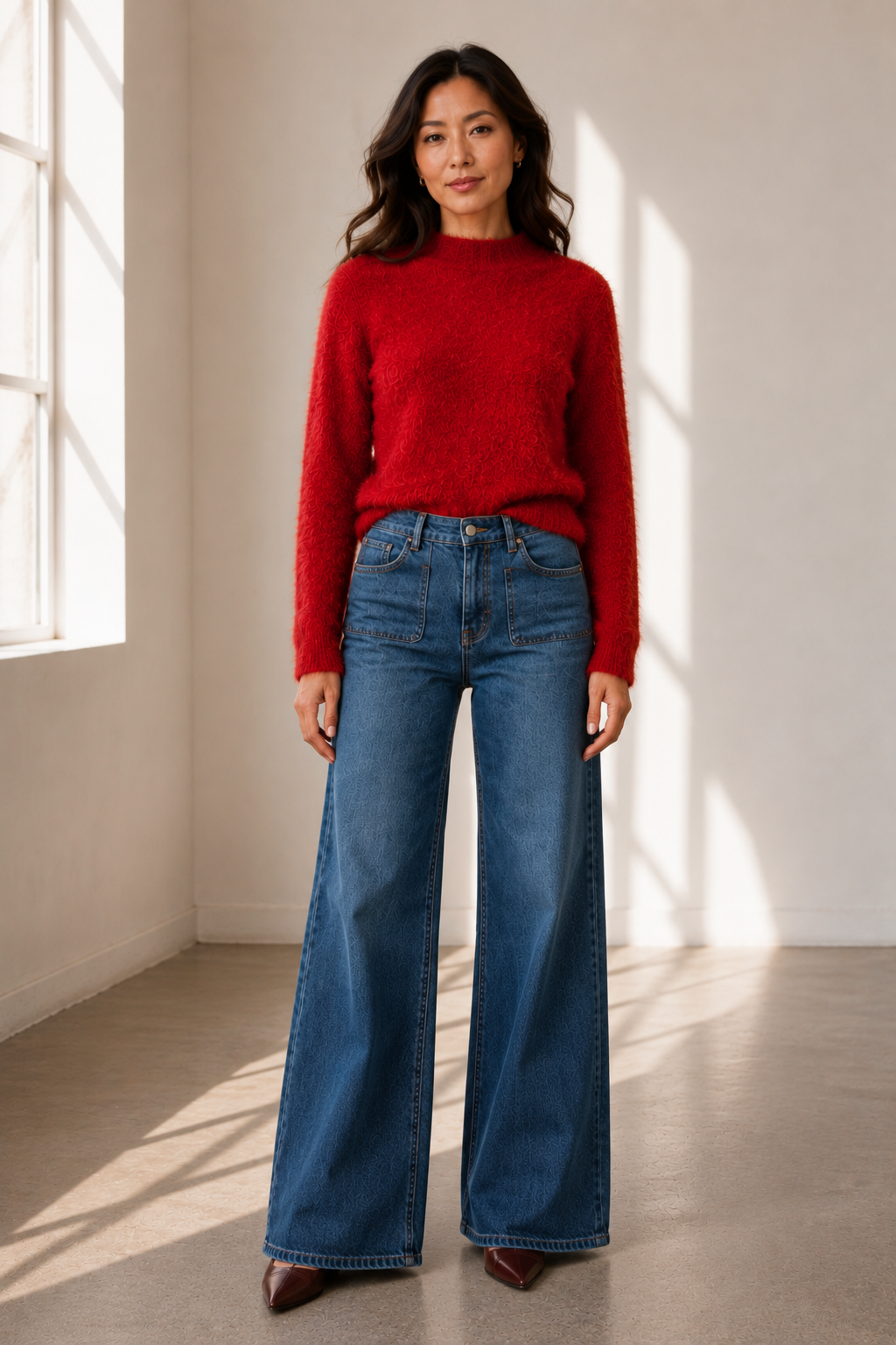 FLUFFY FITTED JUMPER - NEW COLOURS