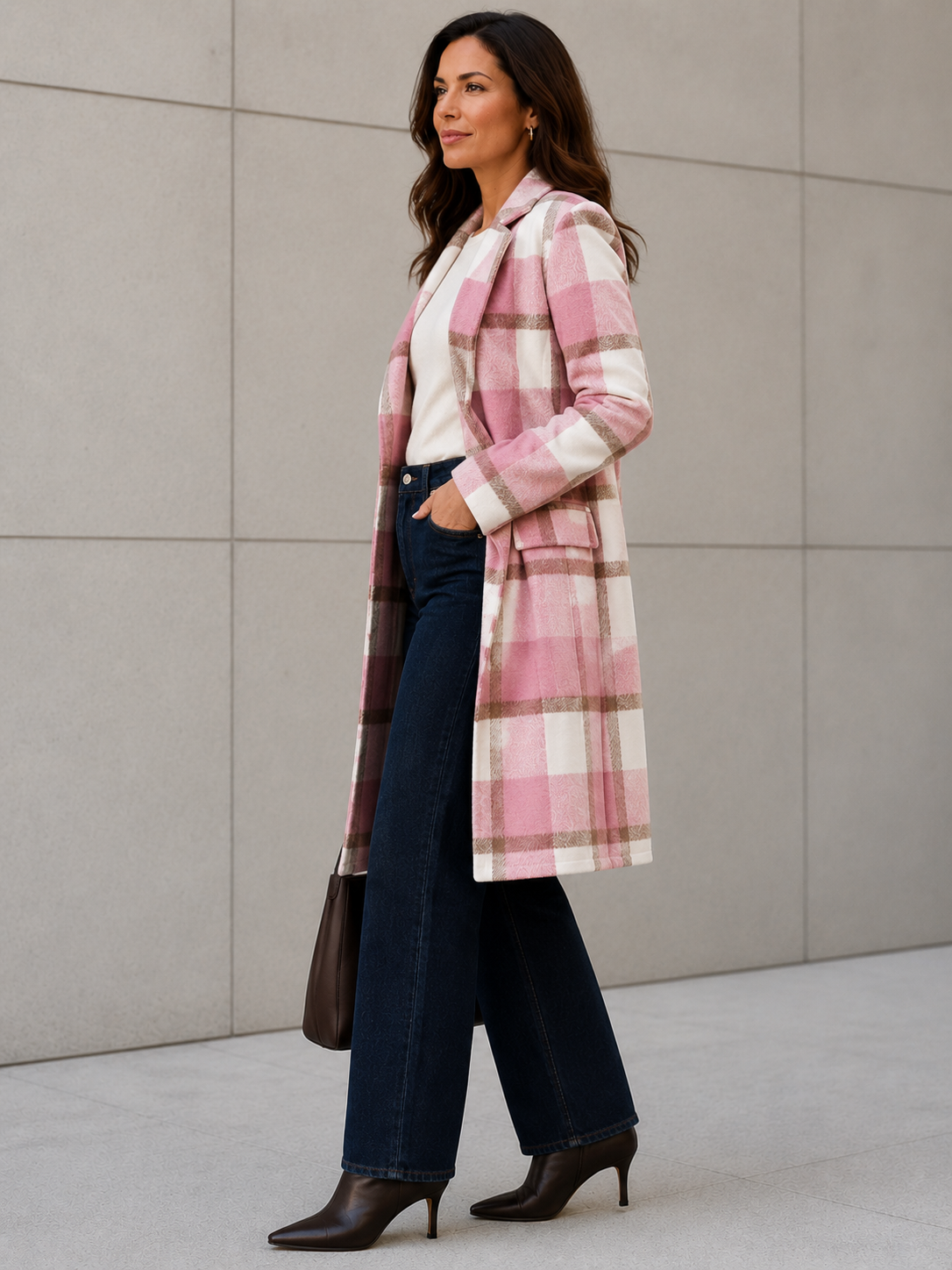 GINGHAM WINTER COAT