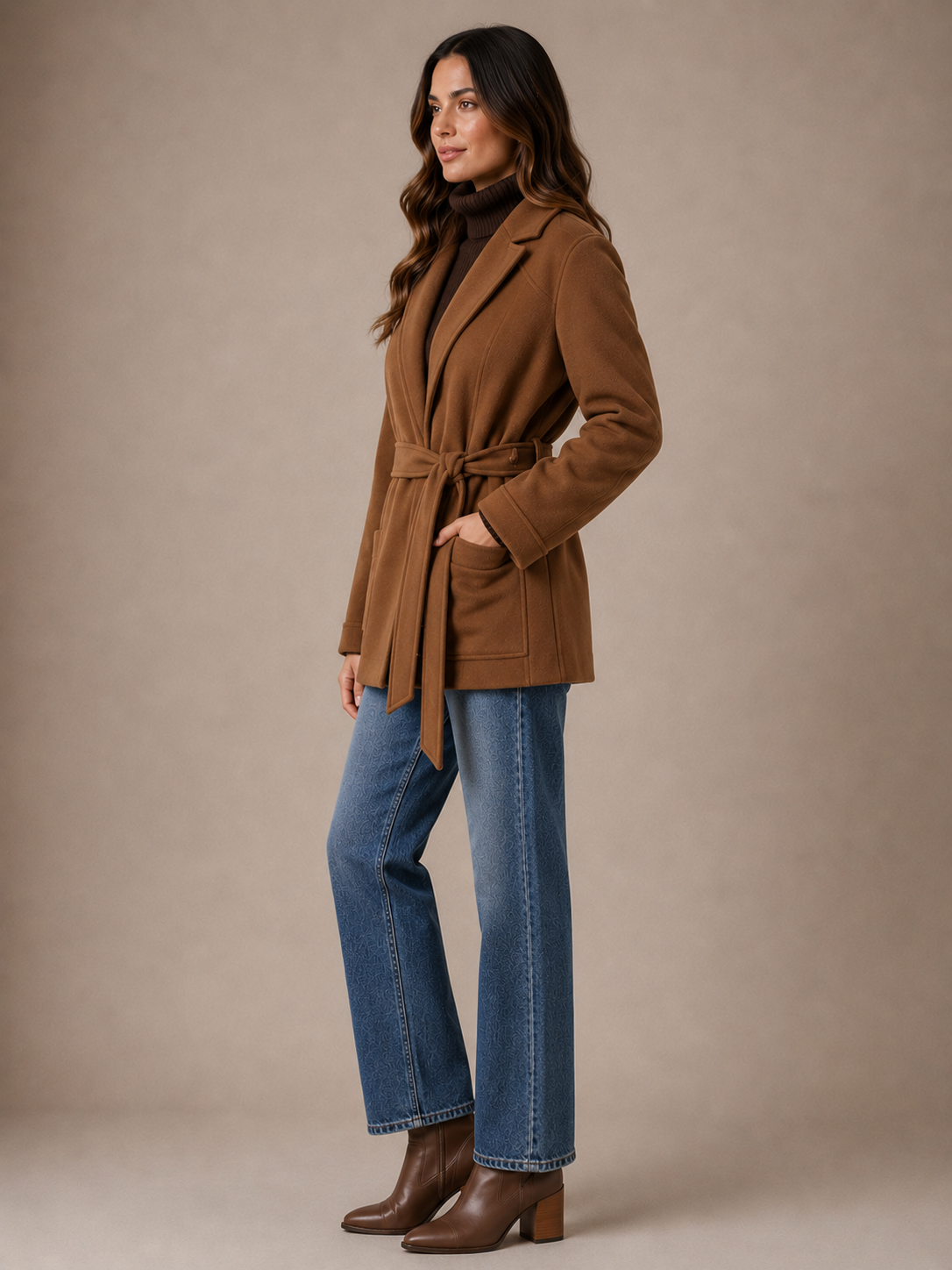 WRAP SHORT COAT