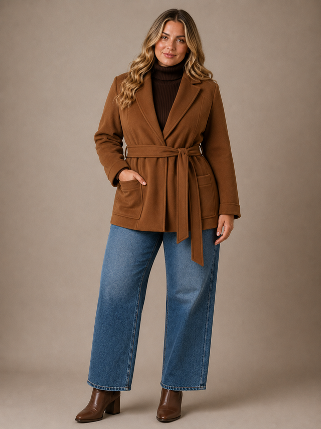 WRAP SHORT COAT