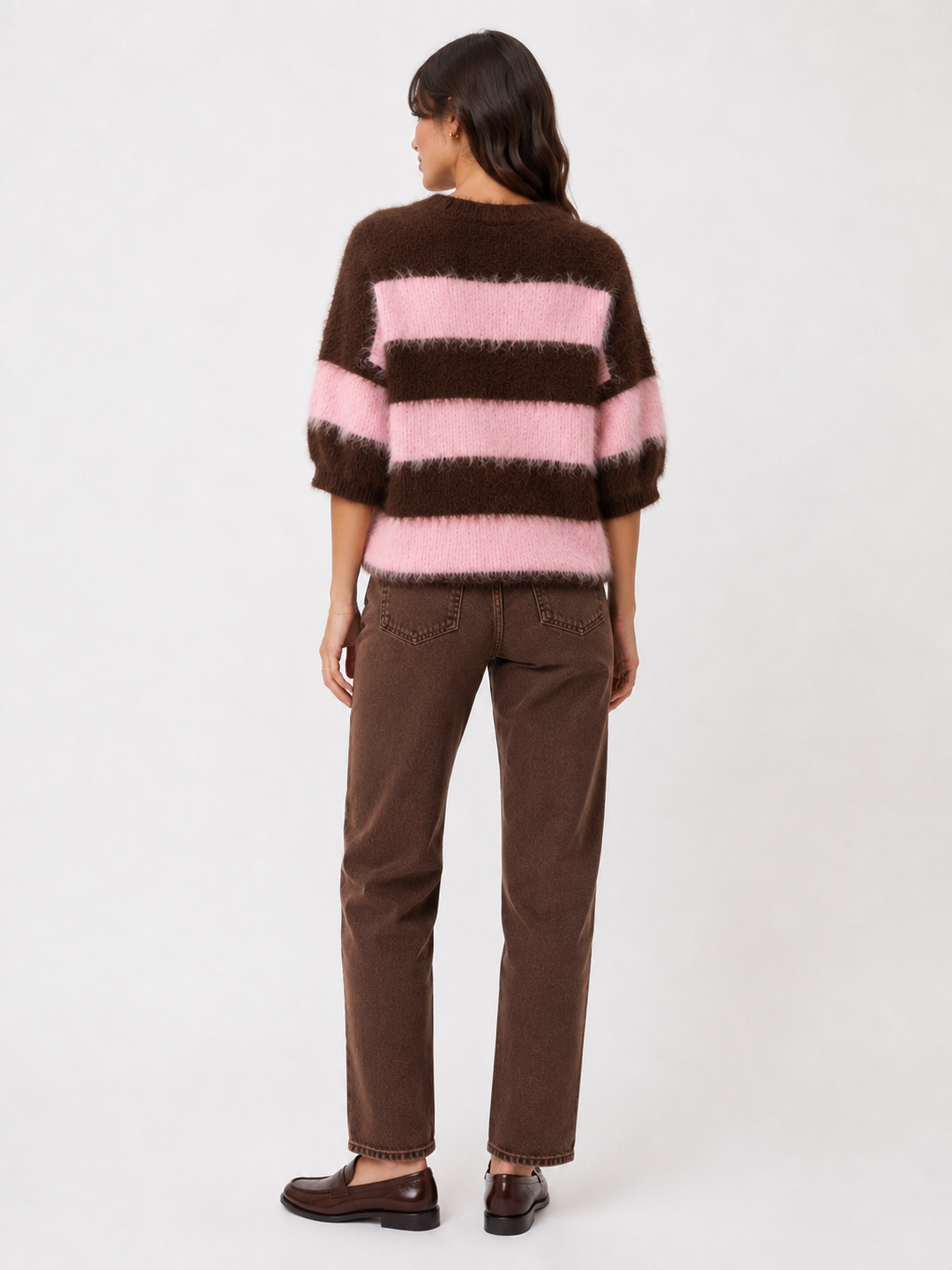 Fluffy Short Sleeve Knit