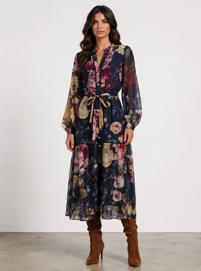 ROMANCE PRINT DRESS