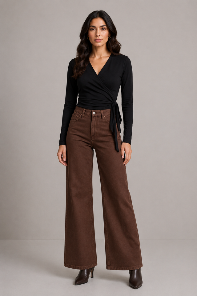 CHOCOLATE DENIM JEANS