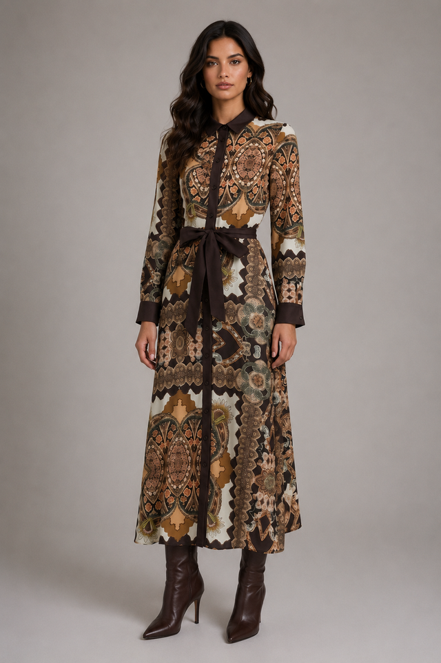 TRIBAL MAXI DRESS