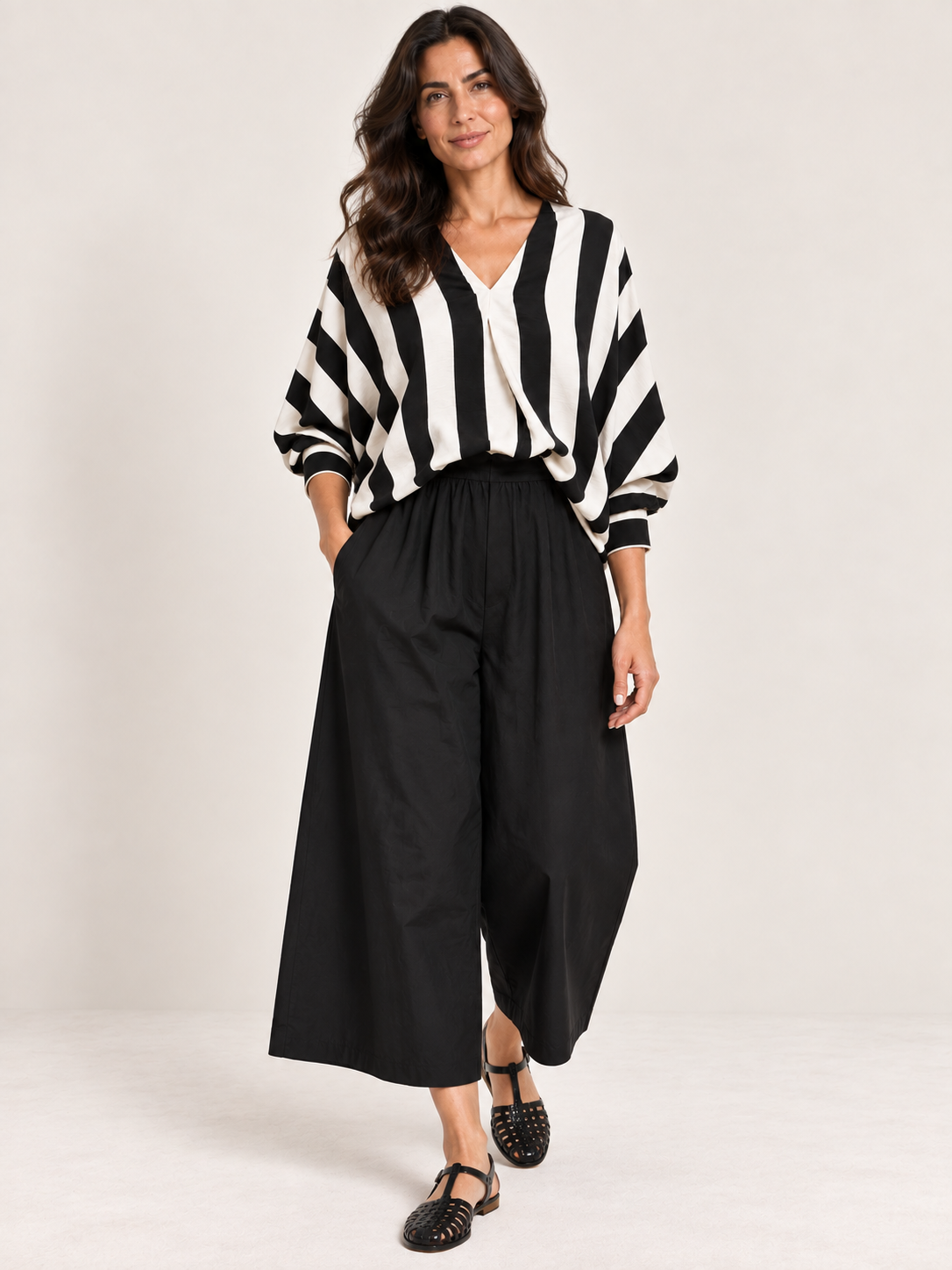 Stripe V-Neck Shirt