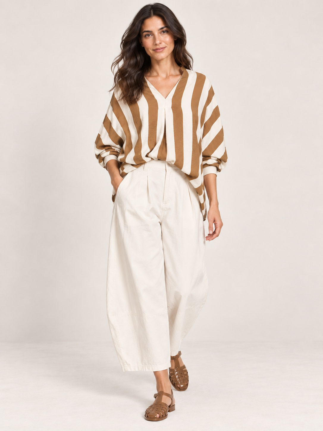 Stripe V-Neck Shirt