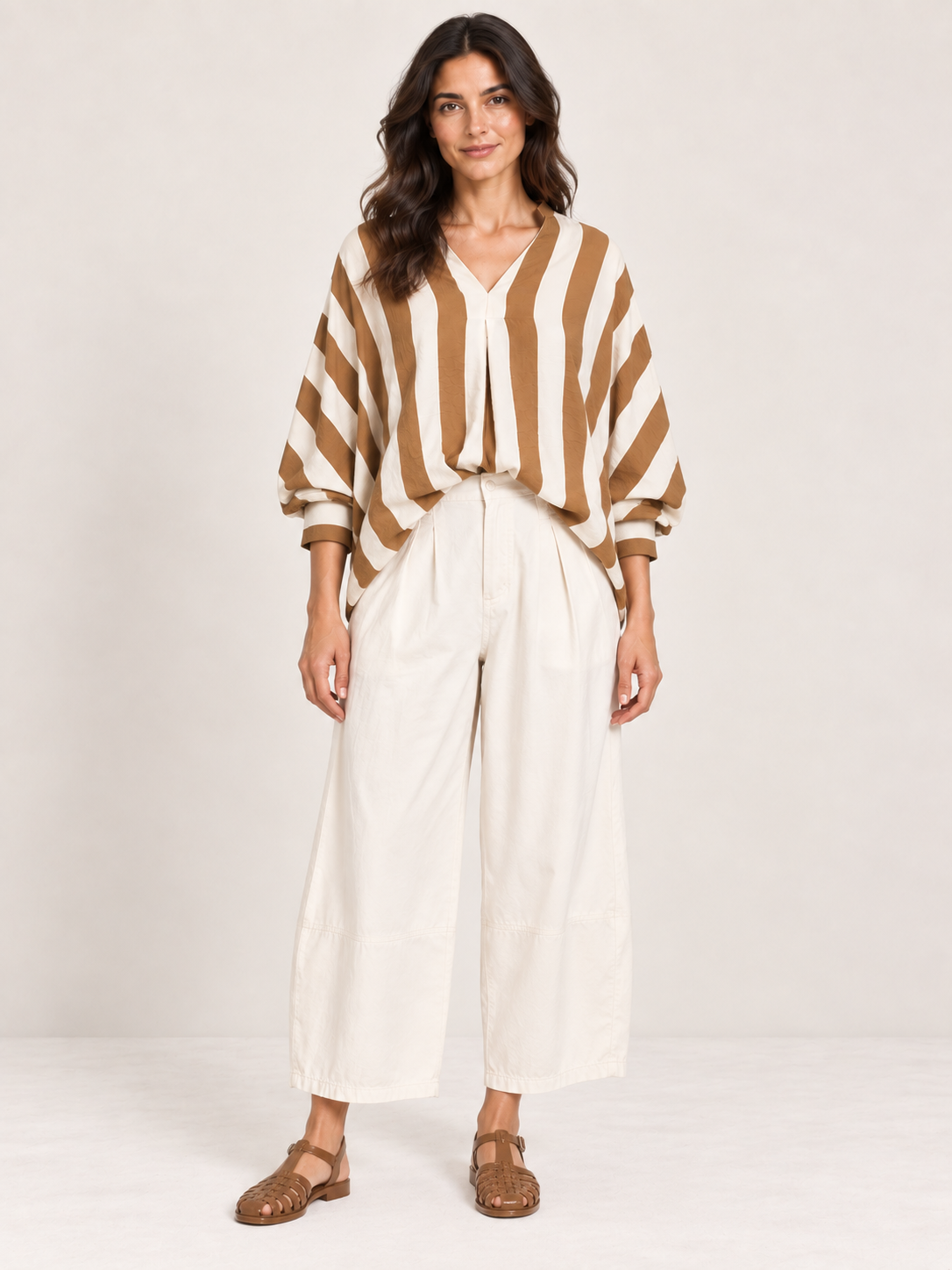 Stripe V-Neck Shirt