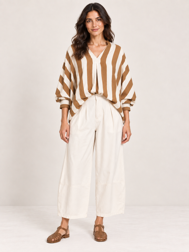 Stripe V-Neck Shirt