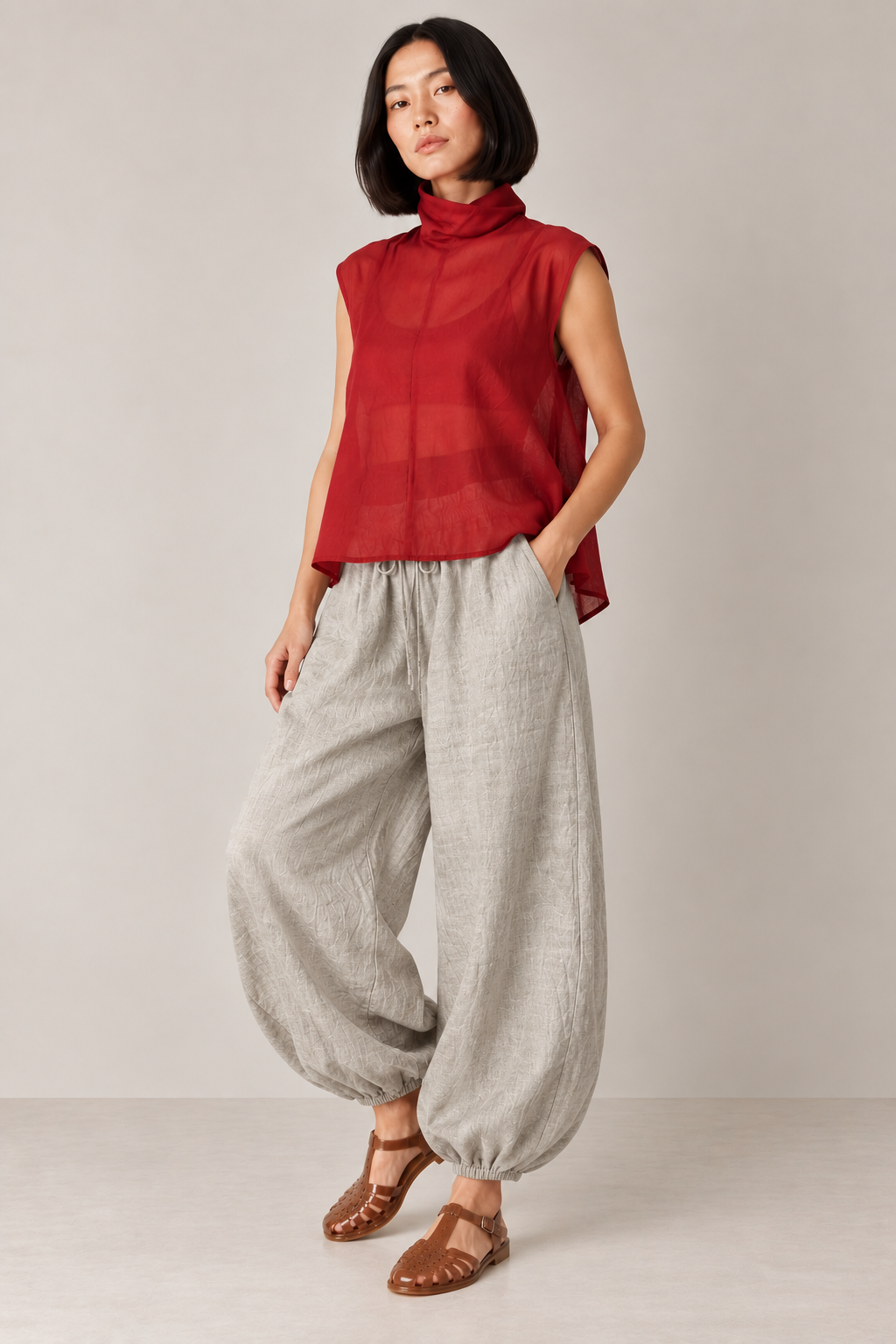 Premium Linen Balloon Pant