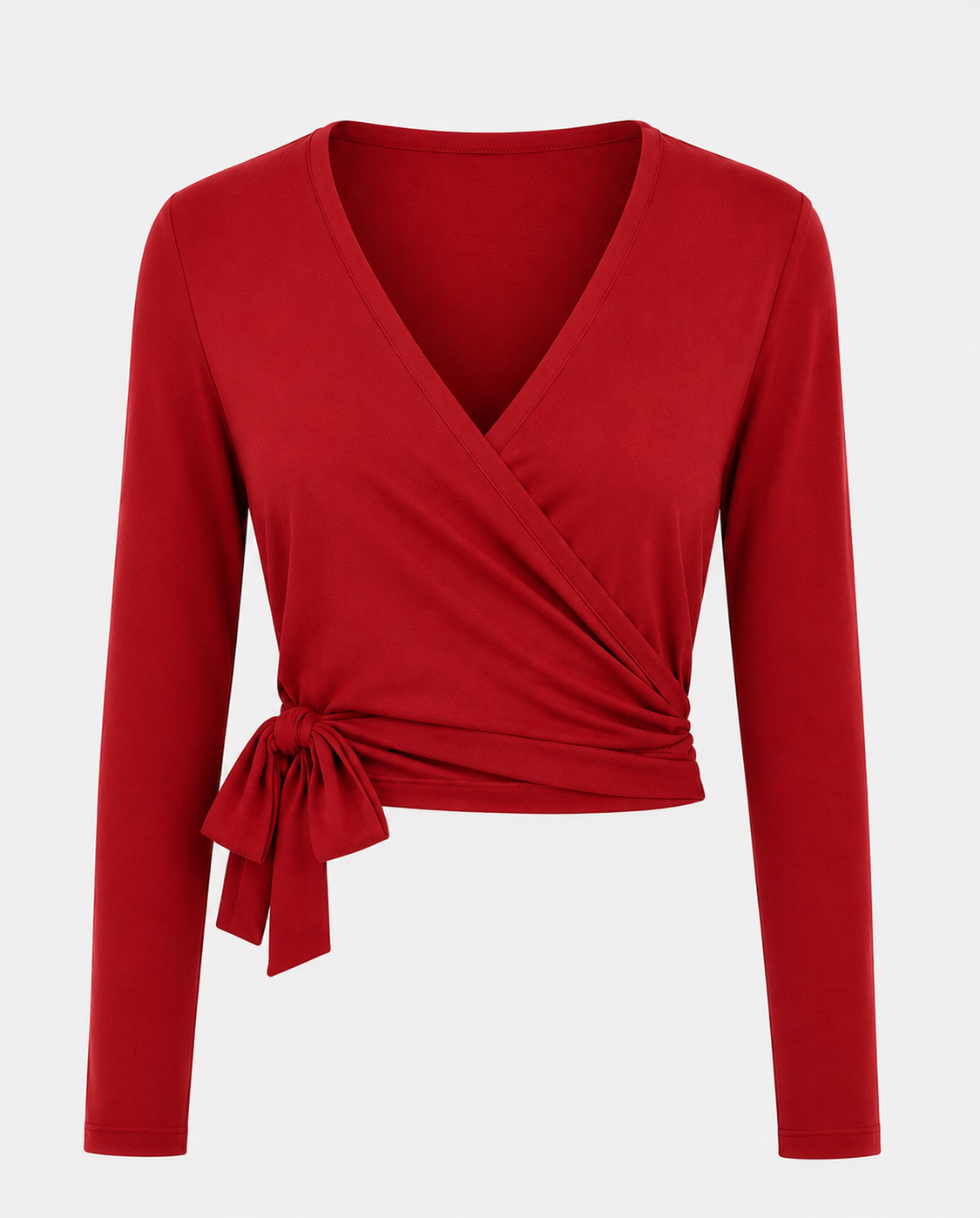 WRAP JERSEY TOP