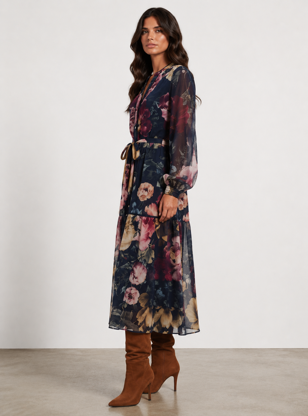 ROMANCE PRINT DRESS