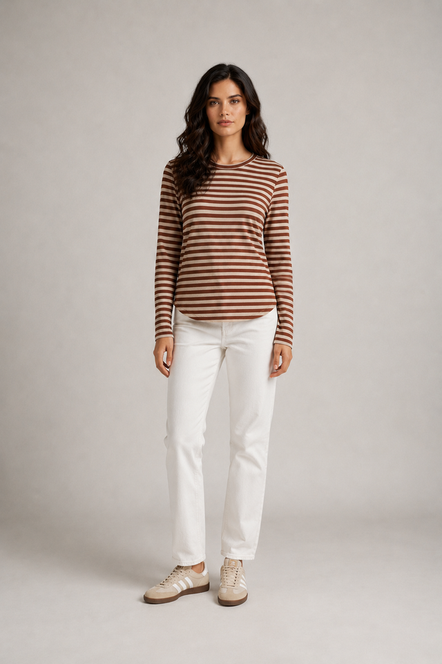 CLASSIC JERSEY TOP -STRIPE