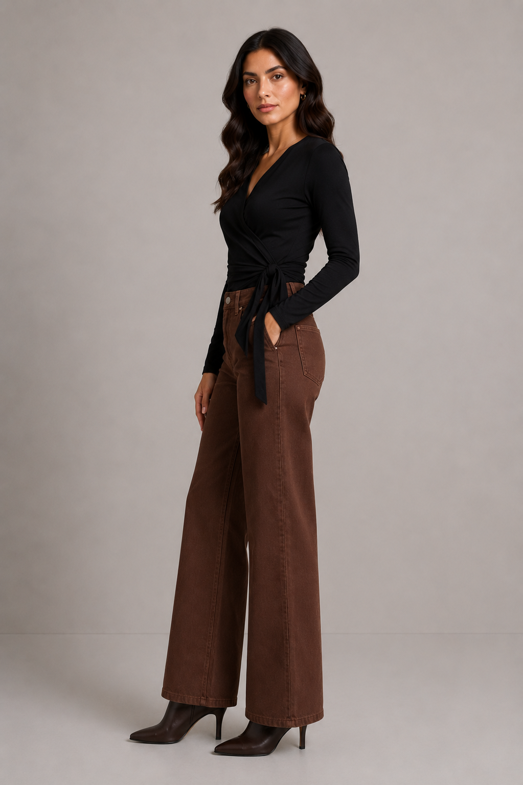 CHOCOLATE DENIM JEANS