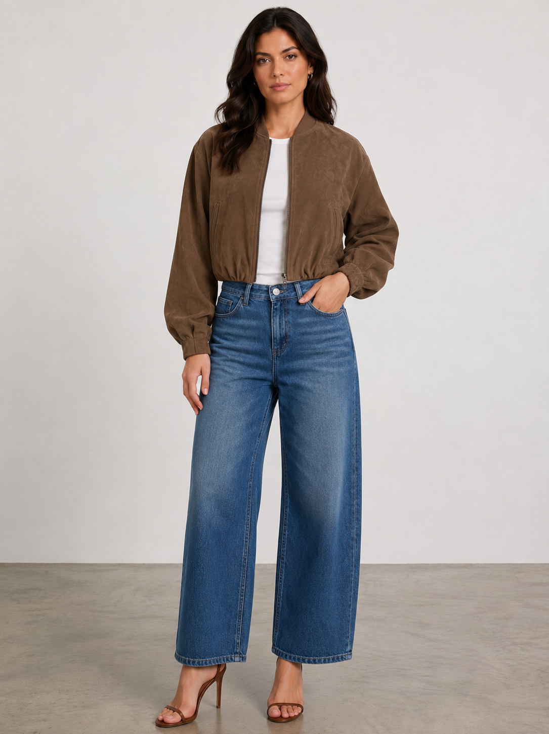SUEDE BOMBER