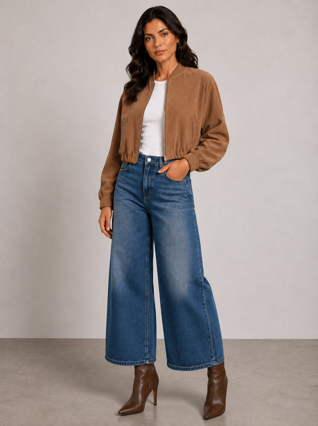 SUEDE BOMBER