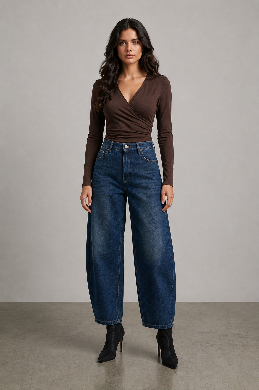 WRAP JERSEY TOP