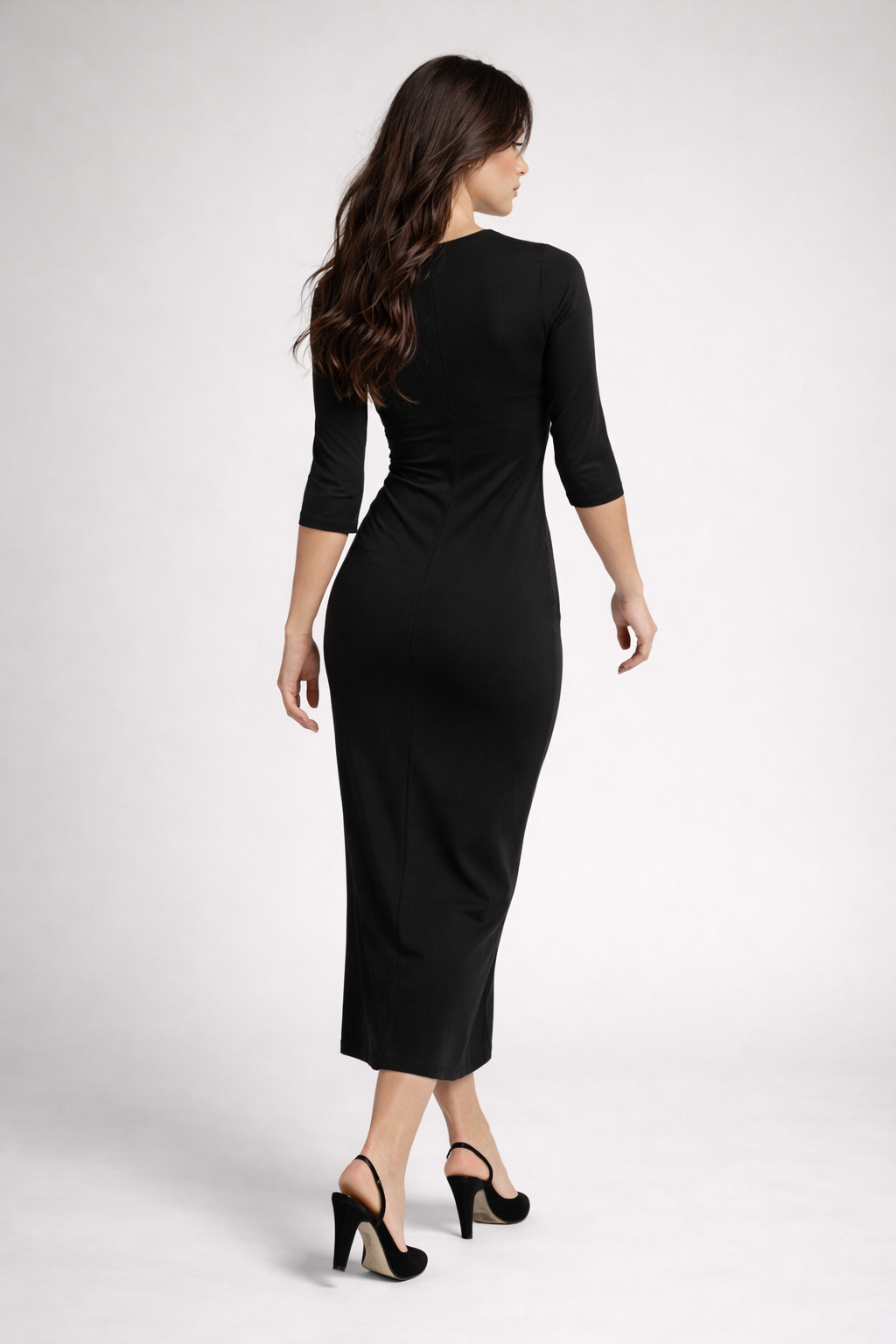 BASIC ROMANO MIDI DRESS