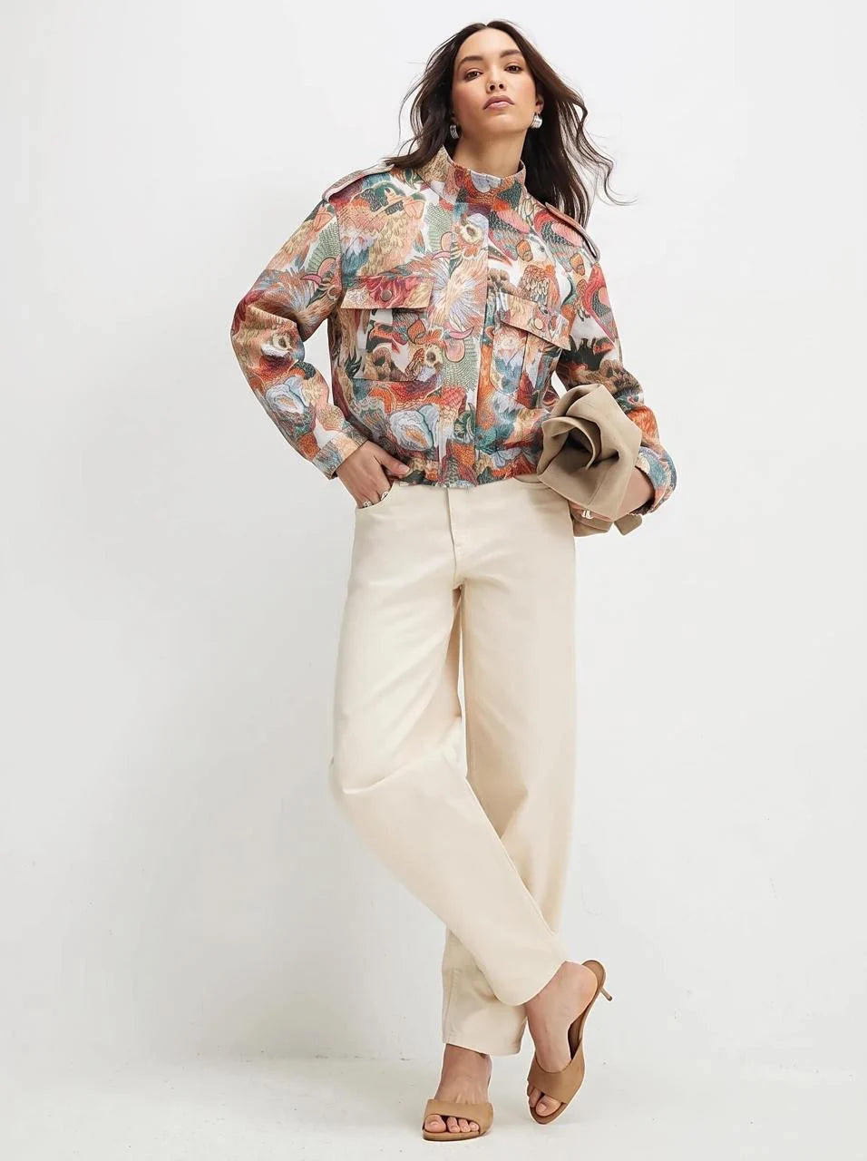 Printed Utility Jacket