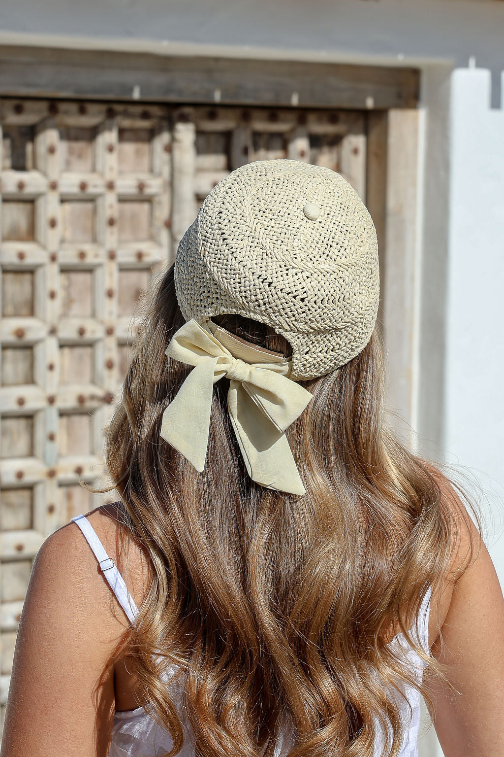 STRAW BOW CAP