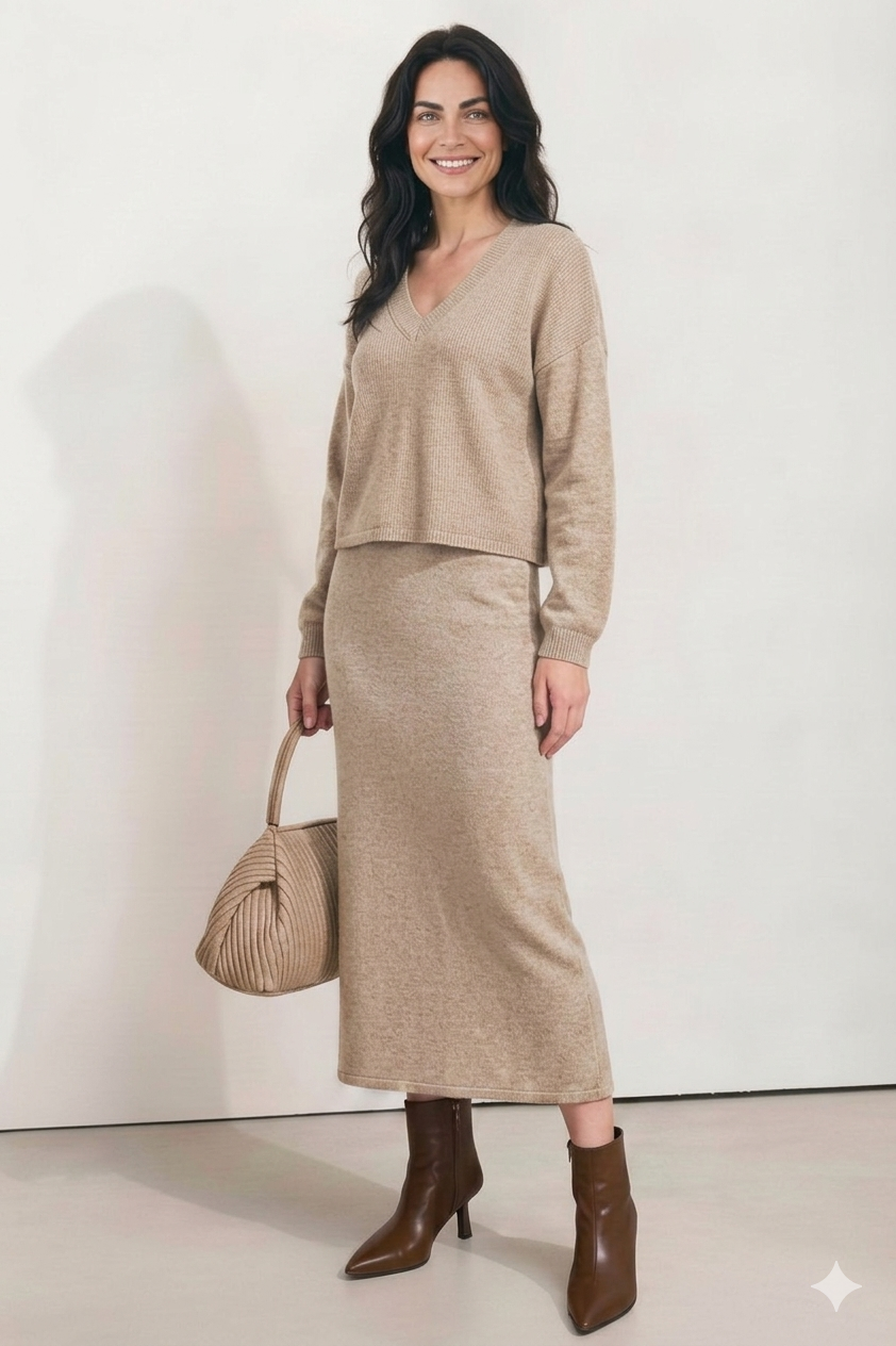 V SLOUCH KNIT