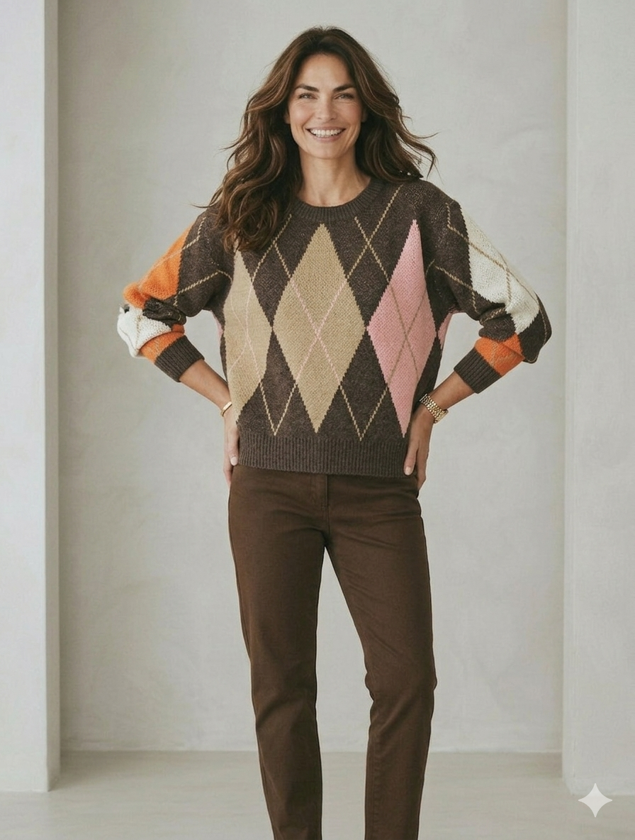 ARGYLE DETAIL JUMPER