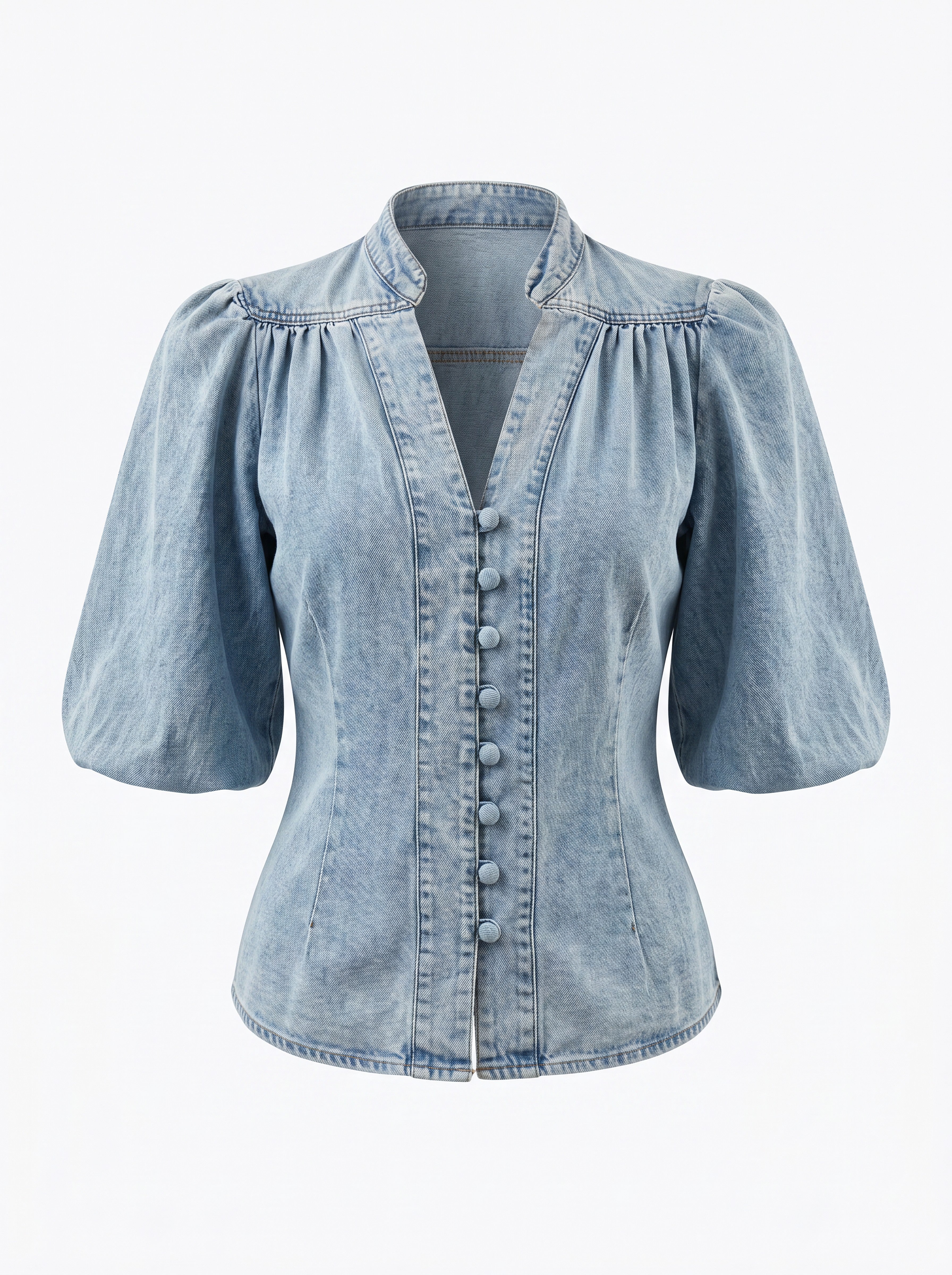 CASSANDRA DENIM BLOUSE