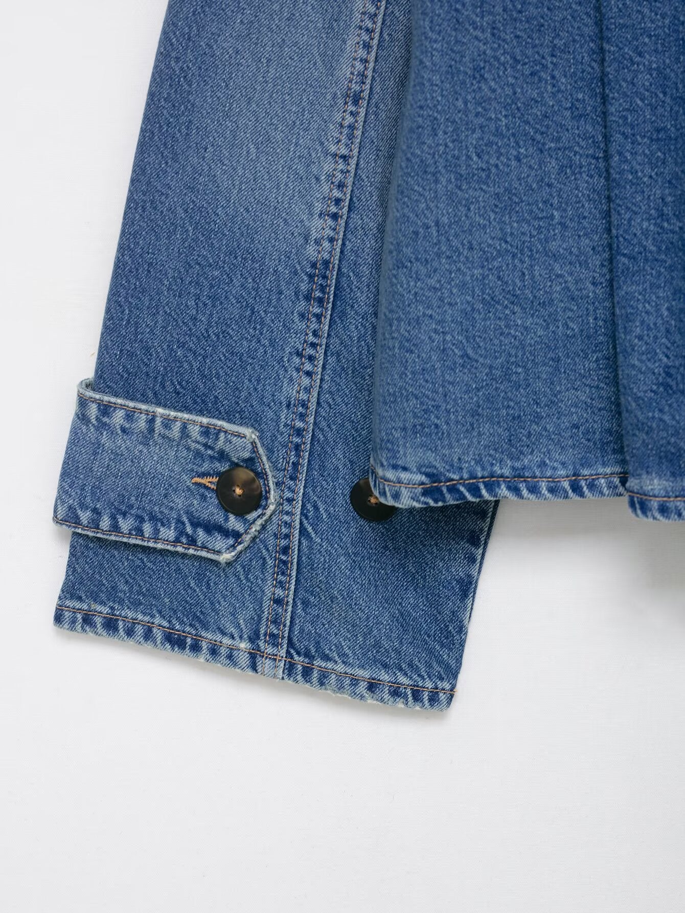 FUNNEL NECK DENIM JACKET