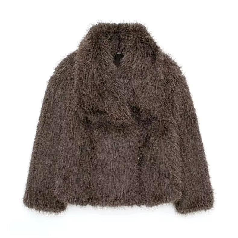 LOVEDA FAUX FUR COAT - PRE ORDER