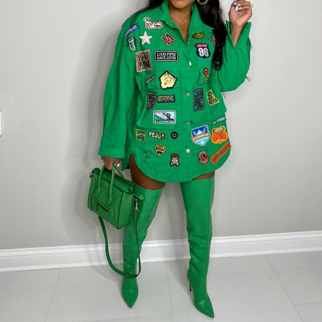 BADGE ME DENIM JACKET