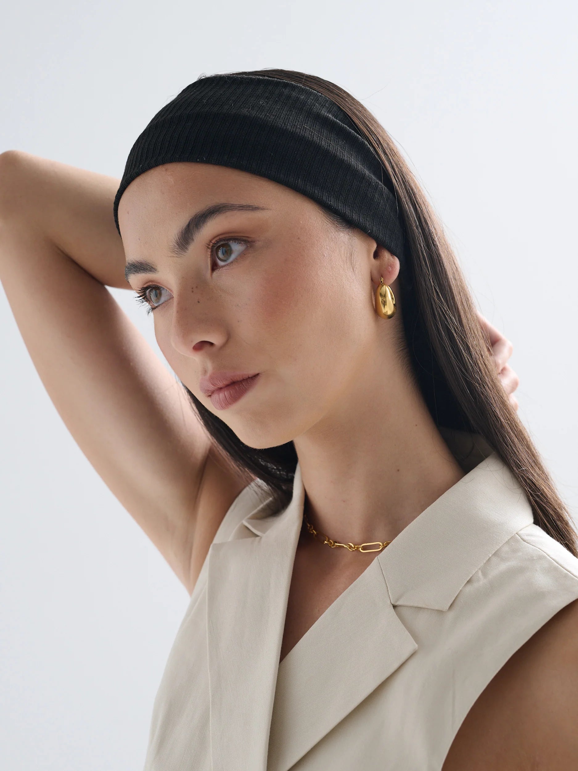 Solid Basic Ribbed Headband