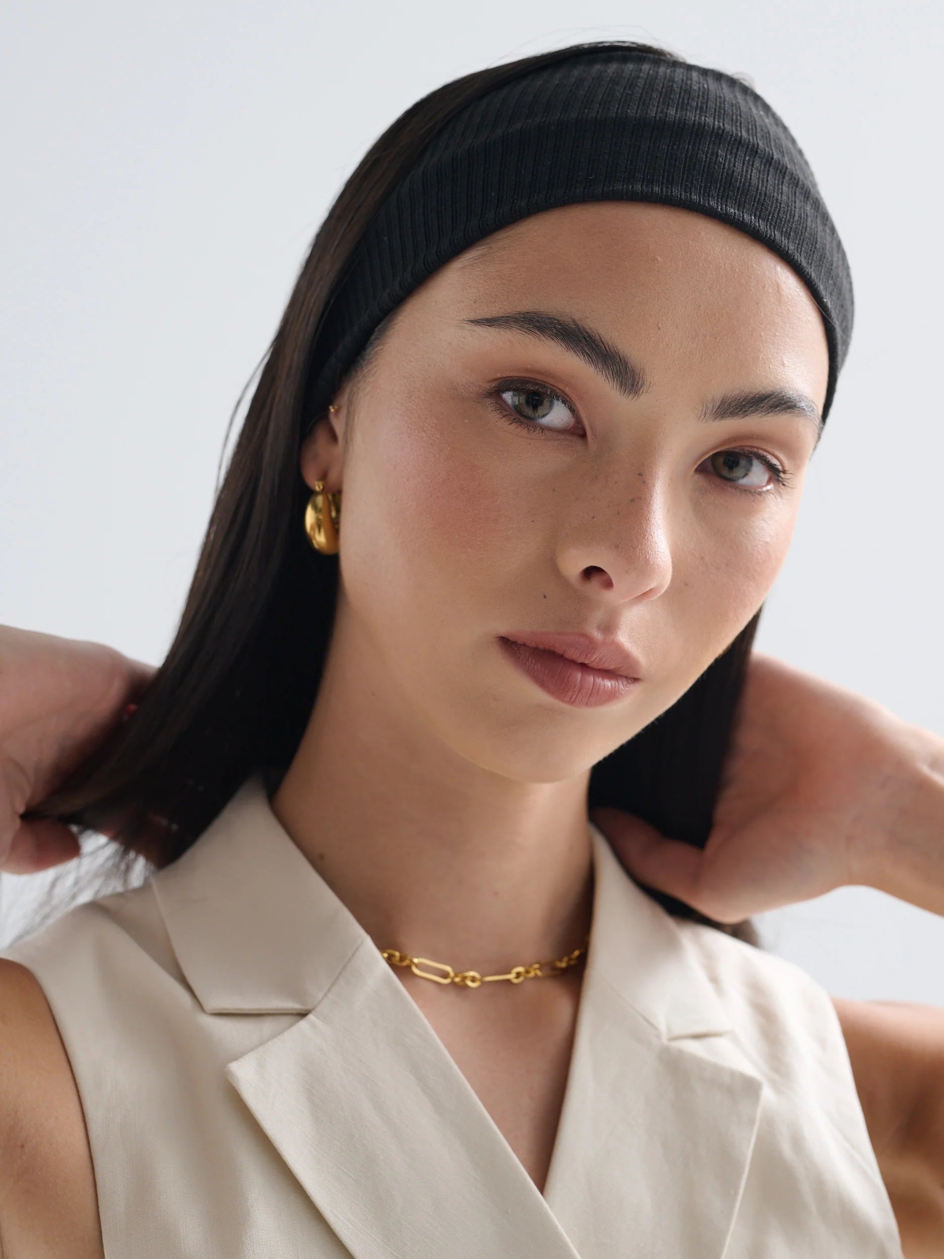 Solid Basic Ribbed Headband