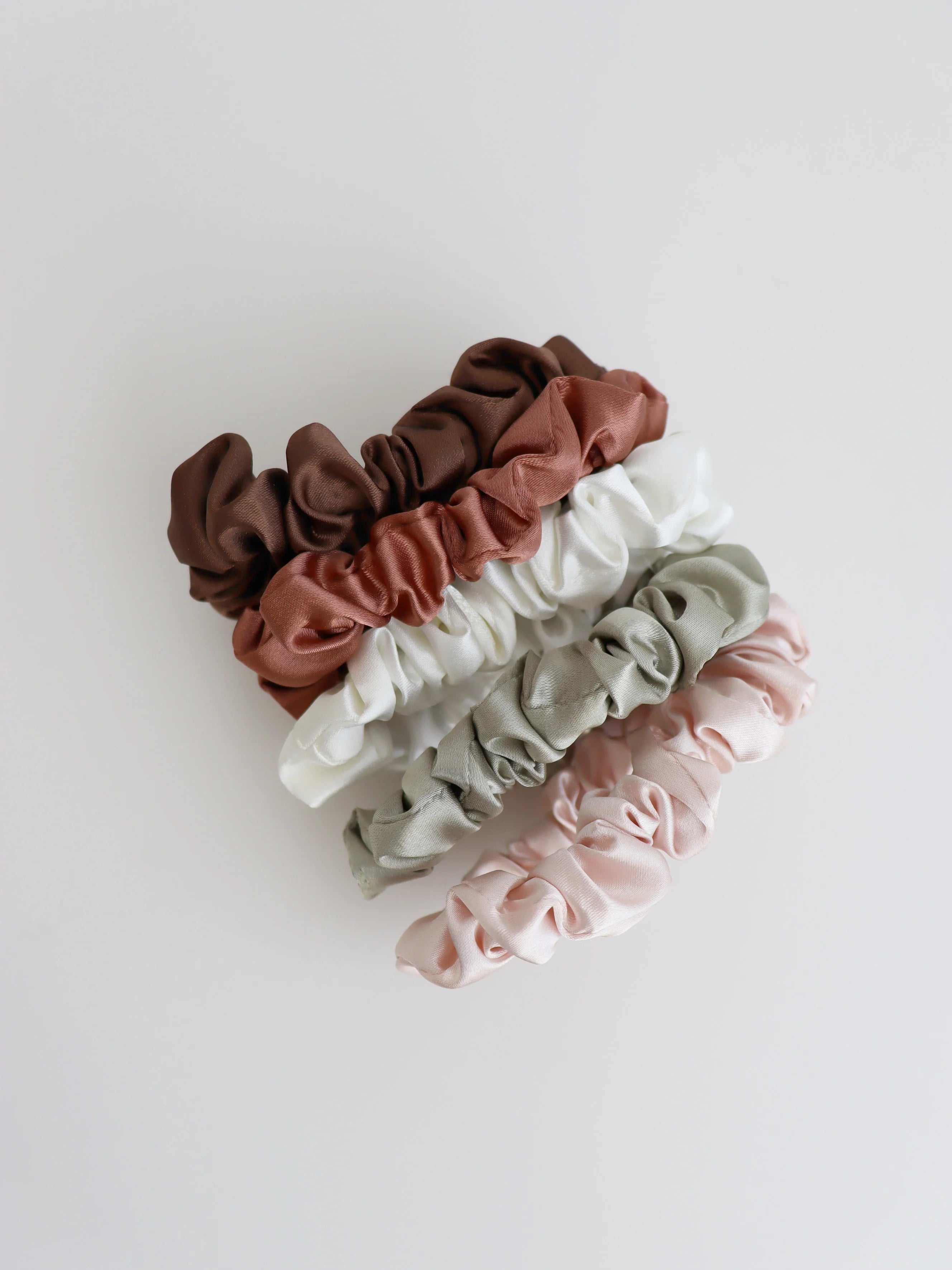 Colour Mini Scrunchies 5 Pack Set