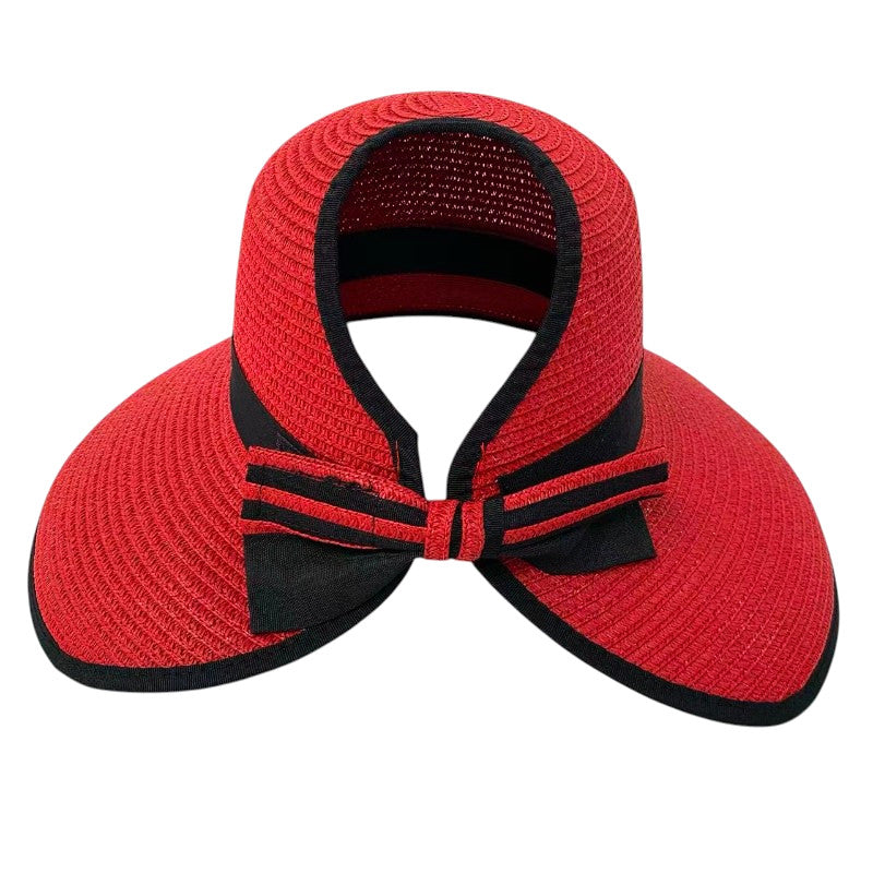 Ponytail Hat with Bow Tie