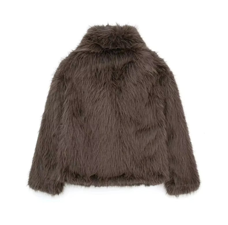 LOVEDA FAUX FUR COAT - PRE ORDER