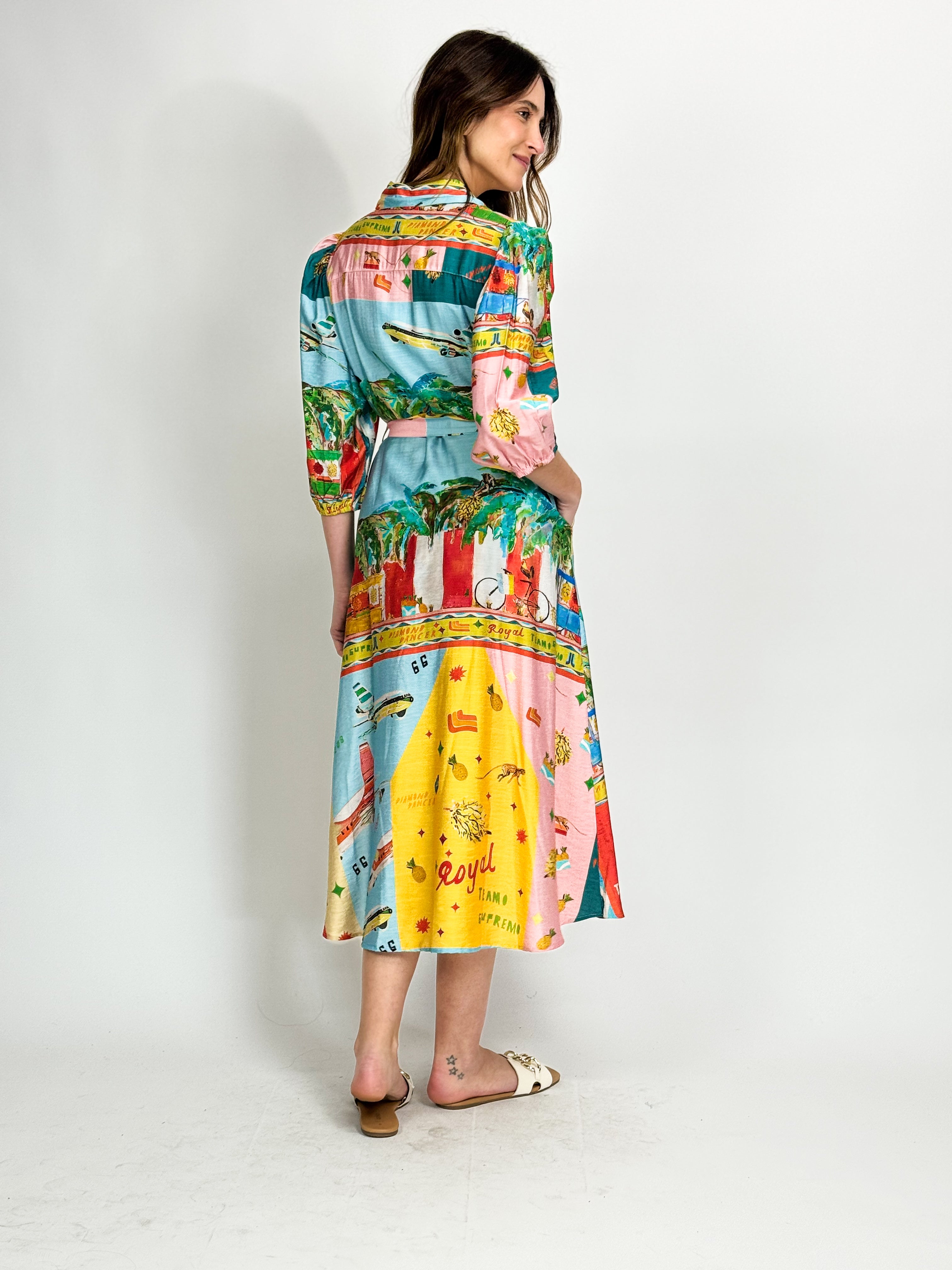 TROPICAL  SHIRT DRESS