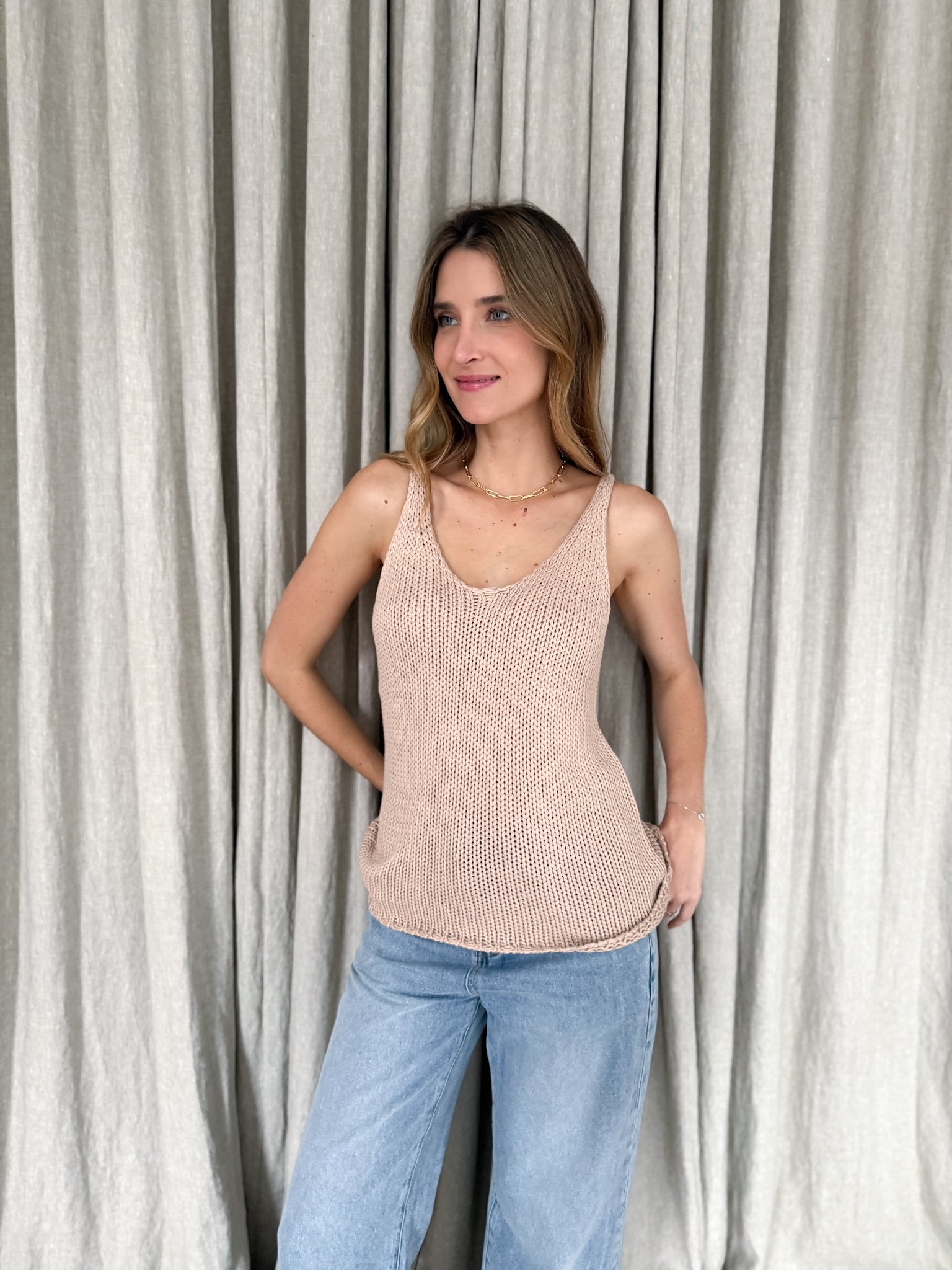 KNIT TANK TOP