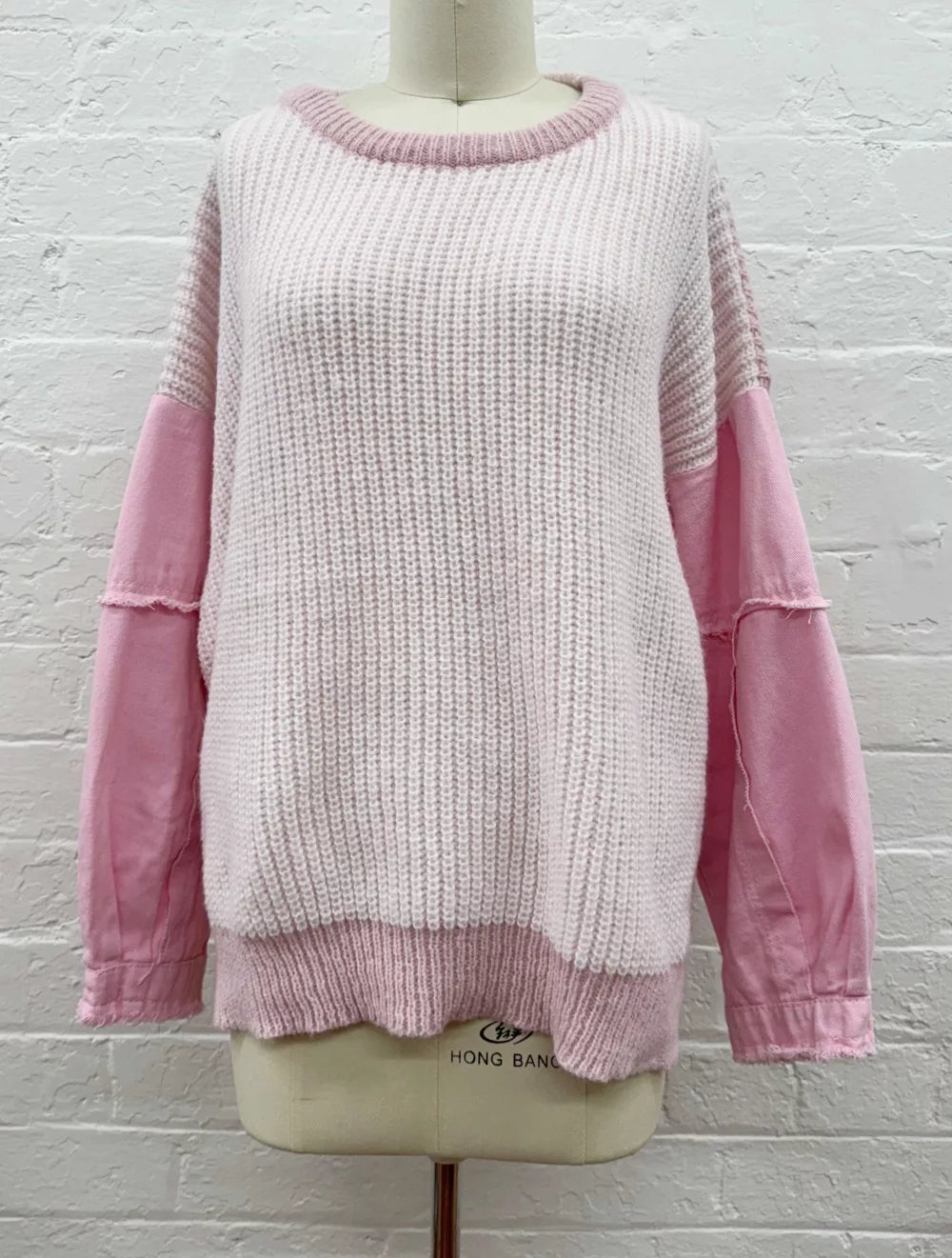 DENIM CONTRAST KNIT- NEW COLOURS