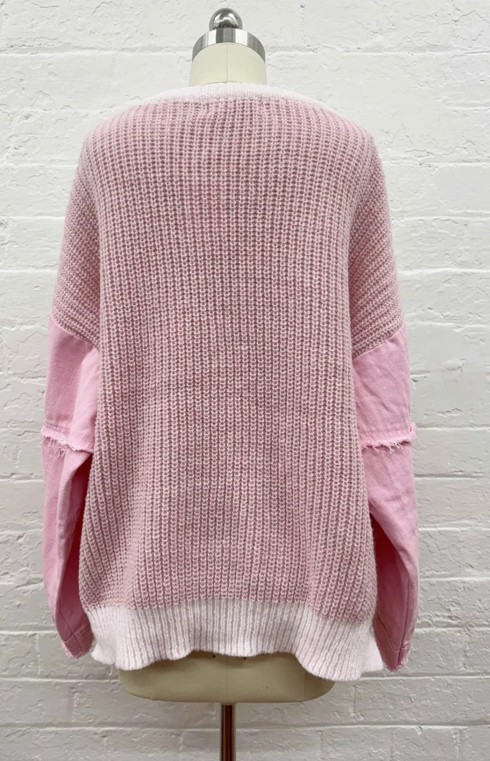 DENIM CONTRAST KNIT- NEW COLOURS