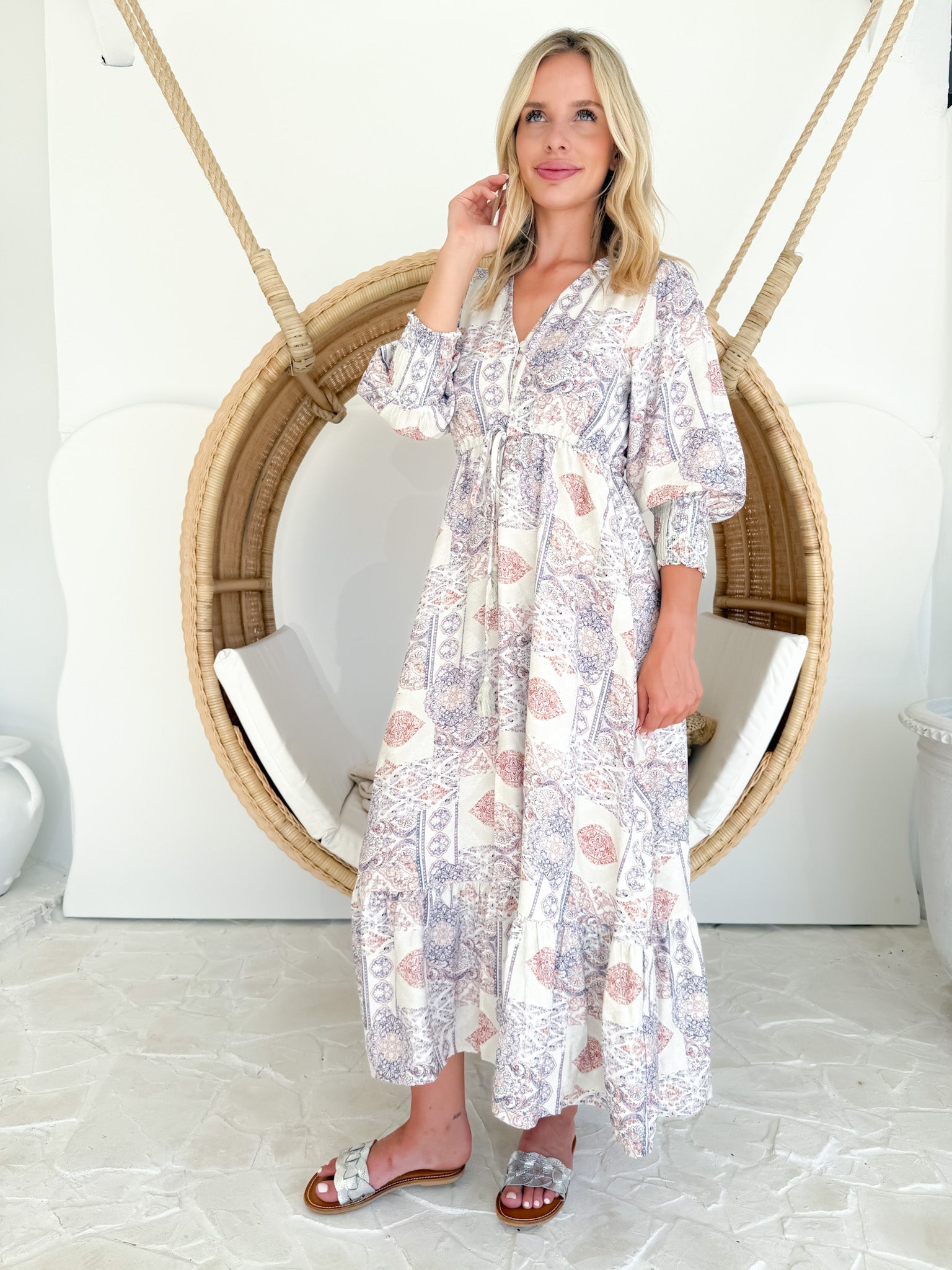 VINTAGE PAISLEY SELMA MAXI DRESS