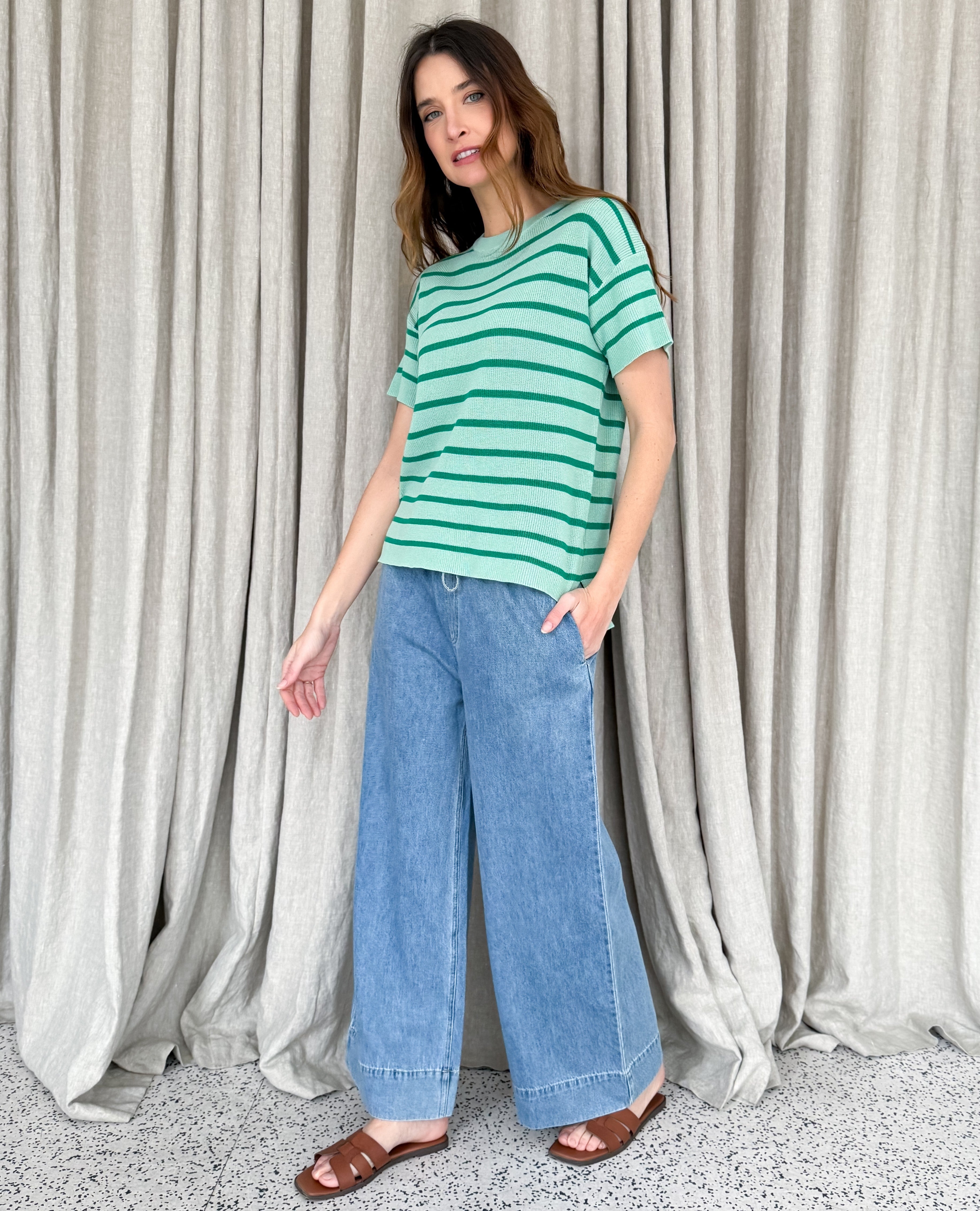STRIPE TEE KNIT