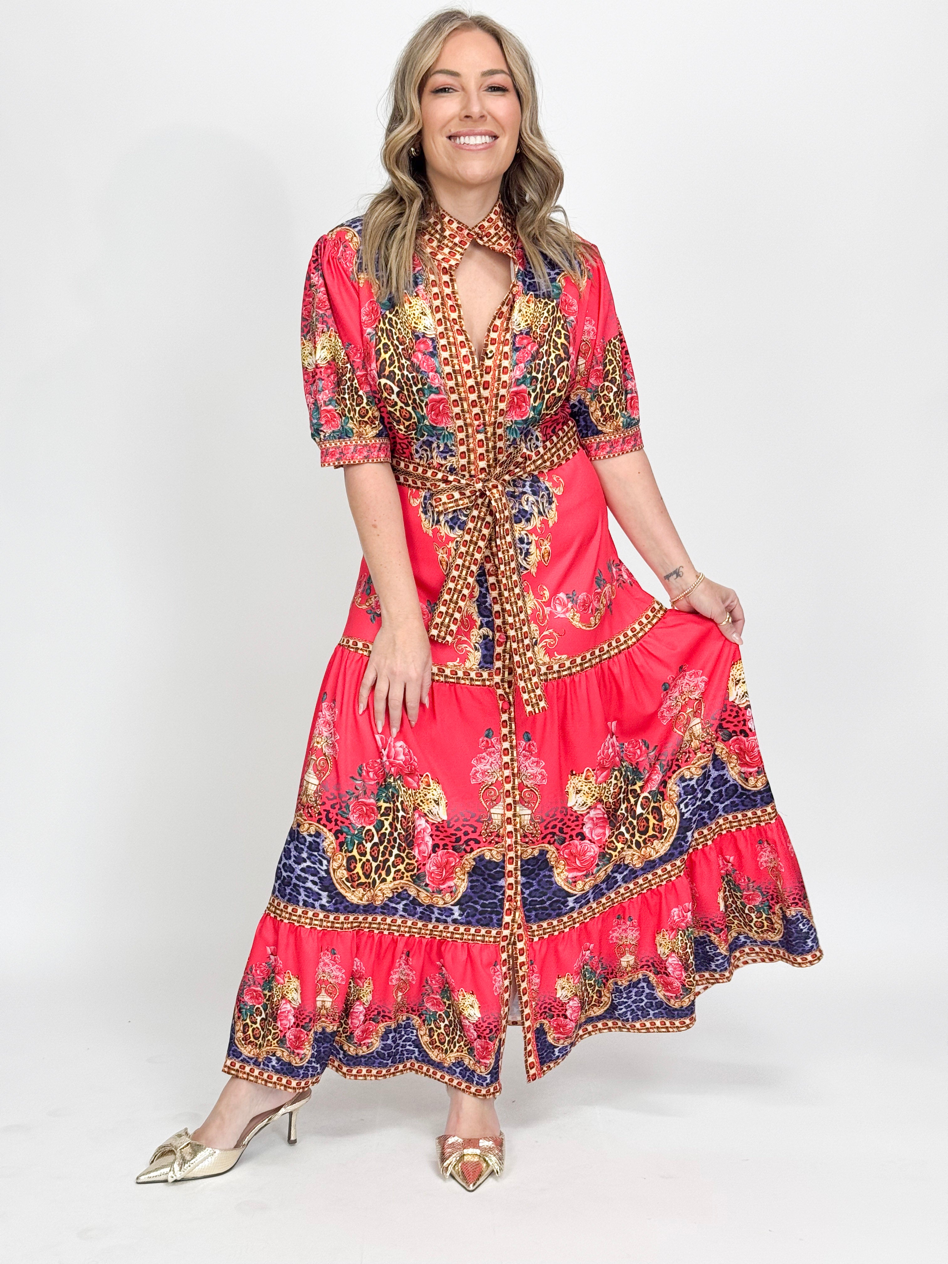 ESTELLE MAXI SS DRESS