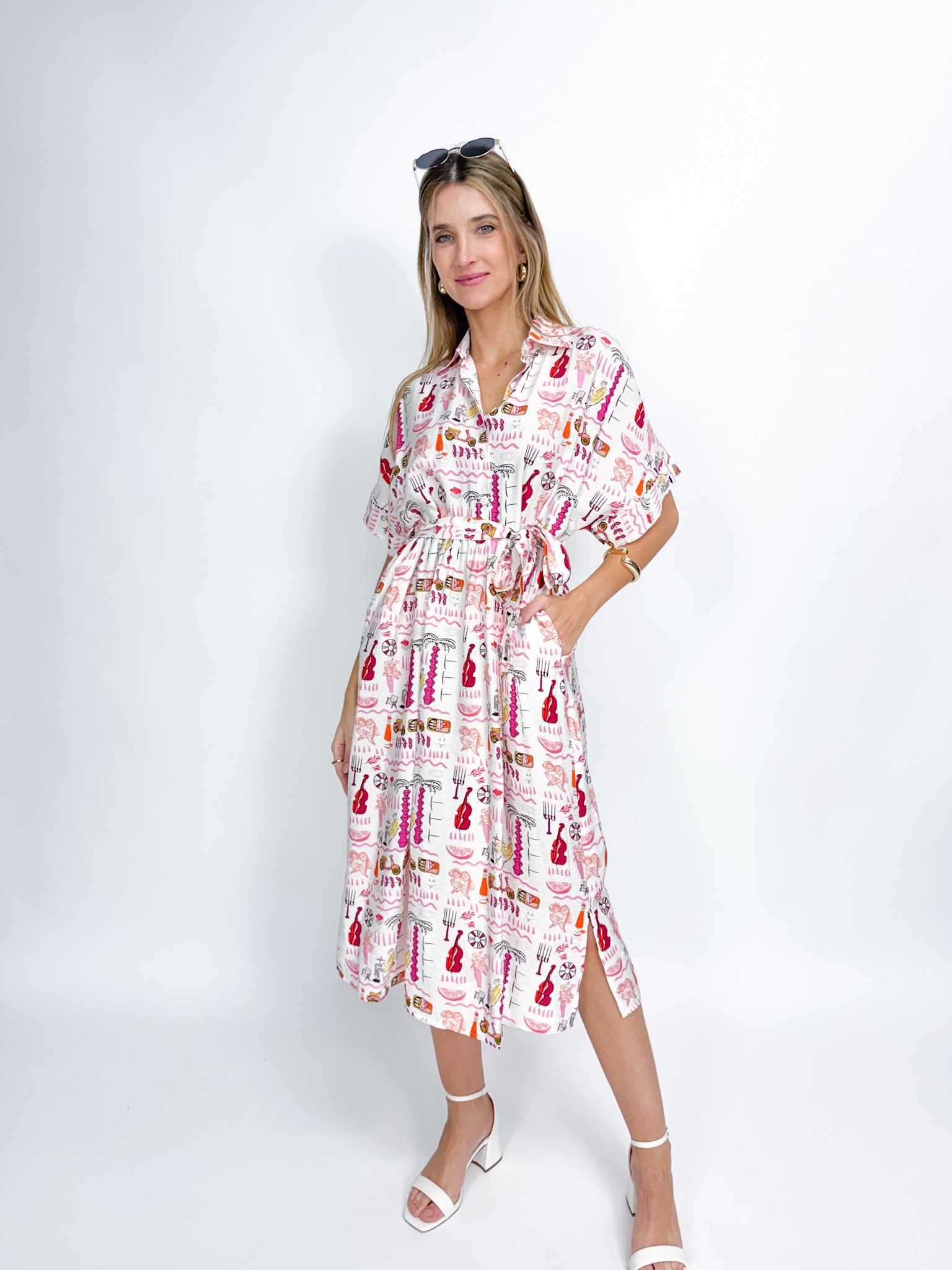 MALIBU PRINT SHIRT DRESS