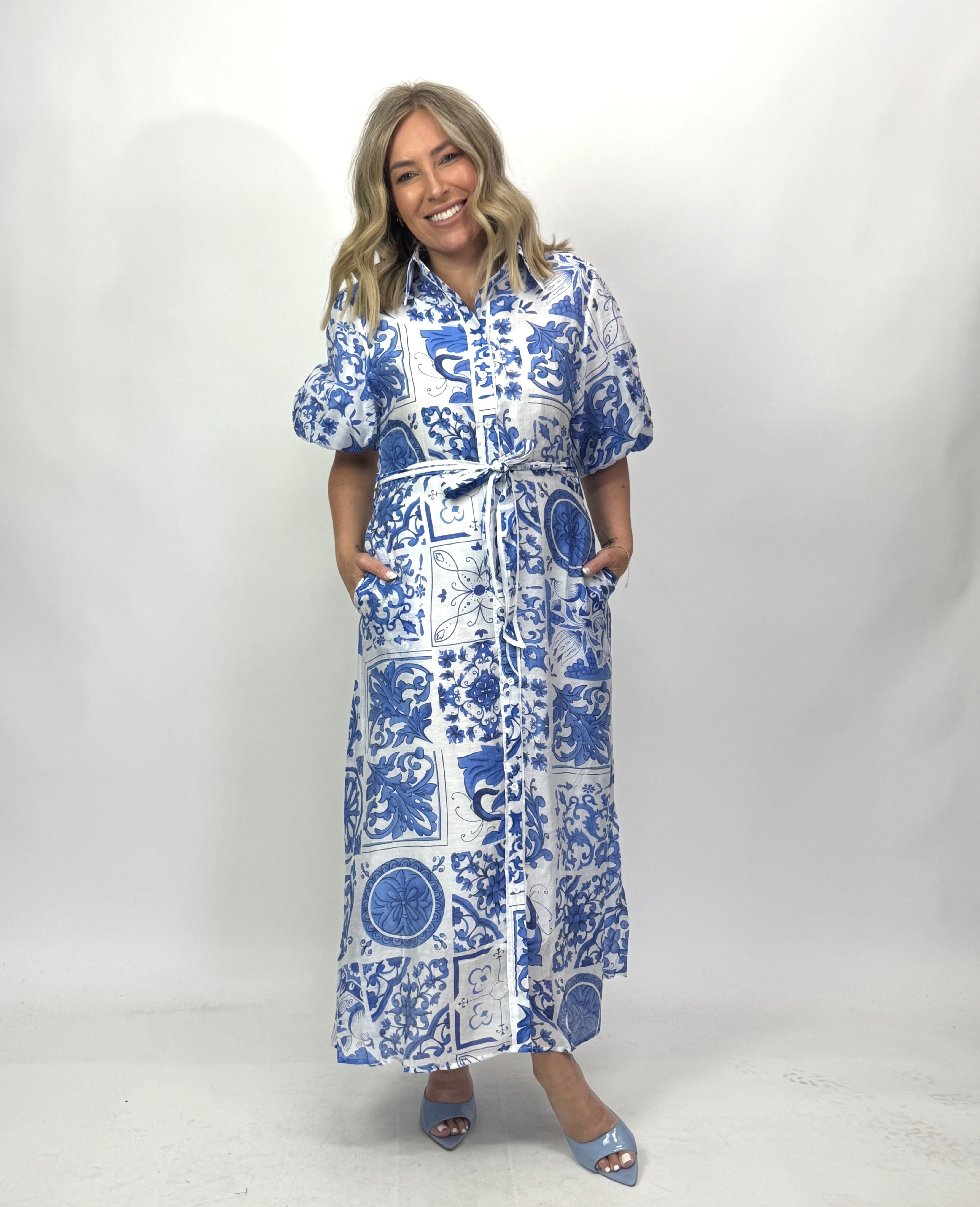 ATHENA MAXI SHIRT DRESS